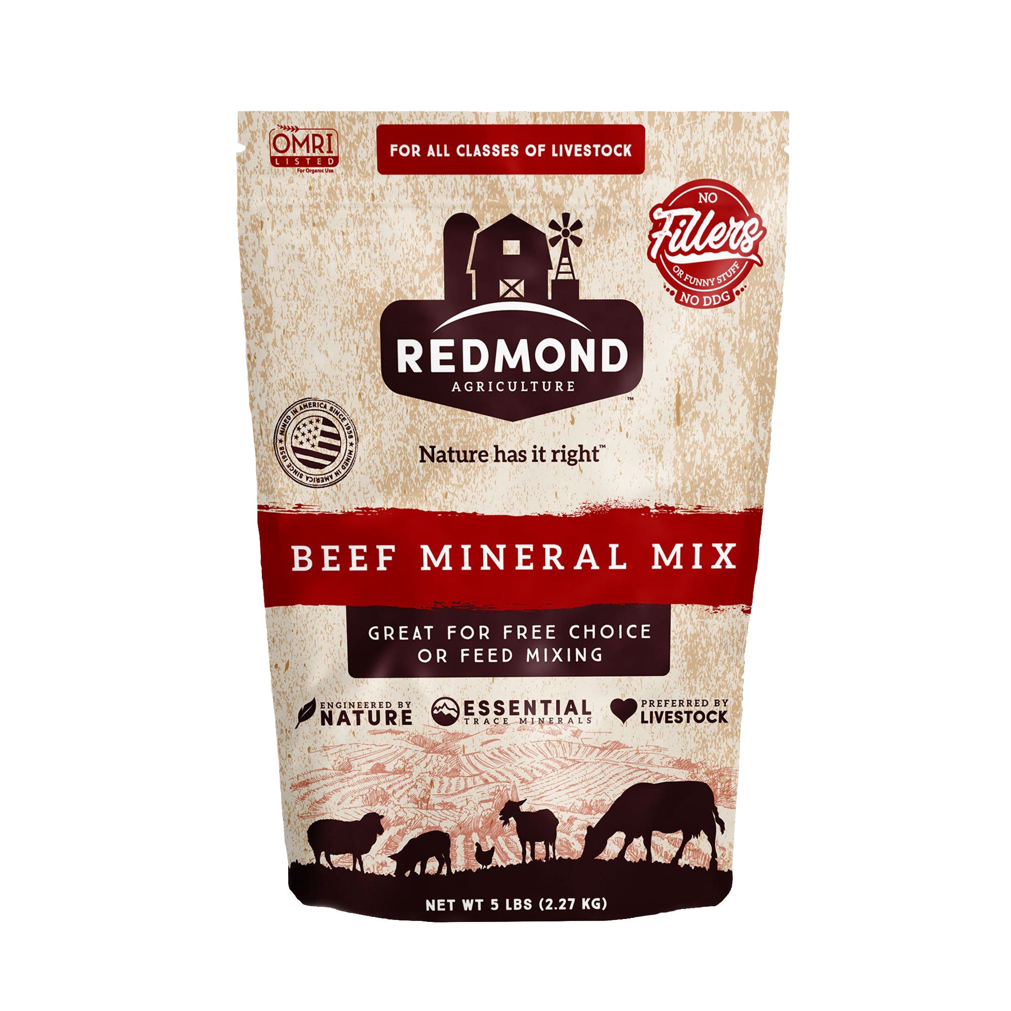 Redmond Beef Mineral, 5 lb, Bag