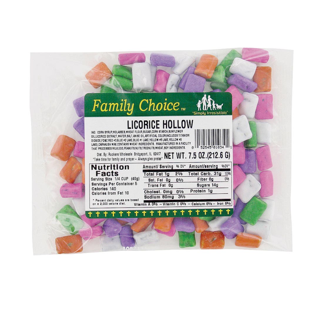 Family Choice Licorice Hollow, Assorted Fruits Flavor, 6 oz