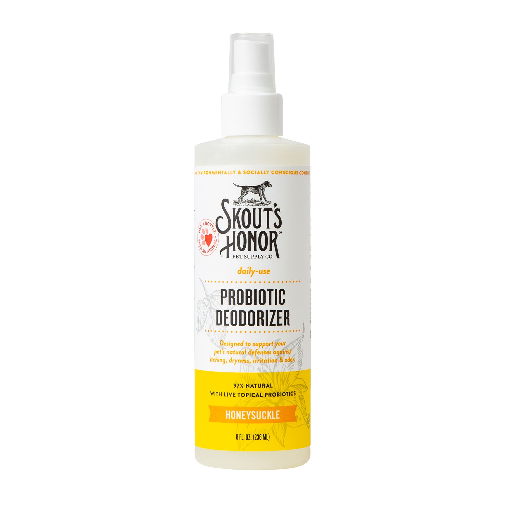 Skout's Probiotic Deodorizer, Honeysuckle, 8 oz