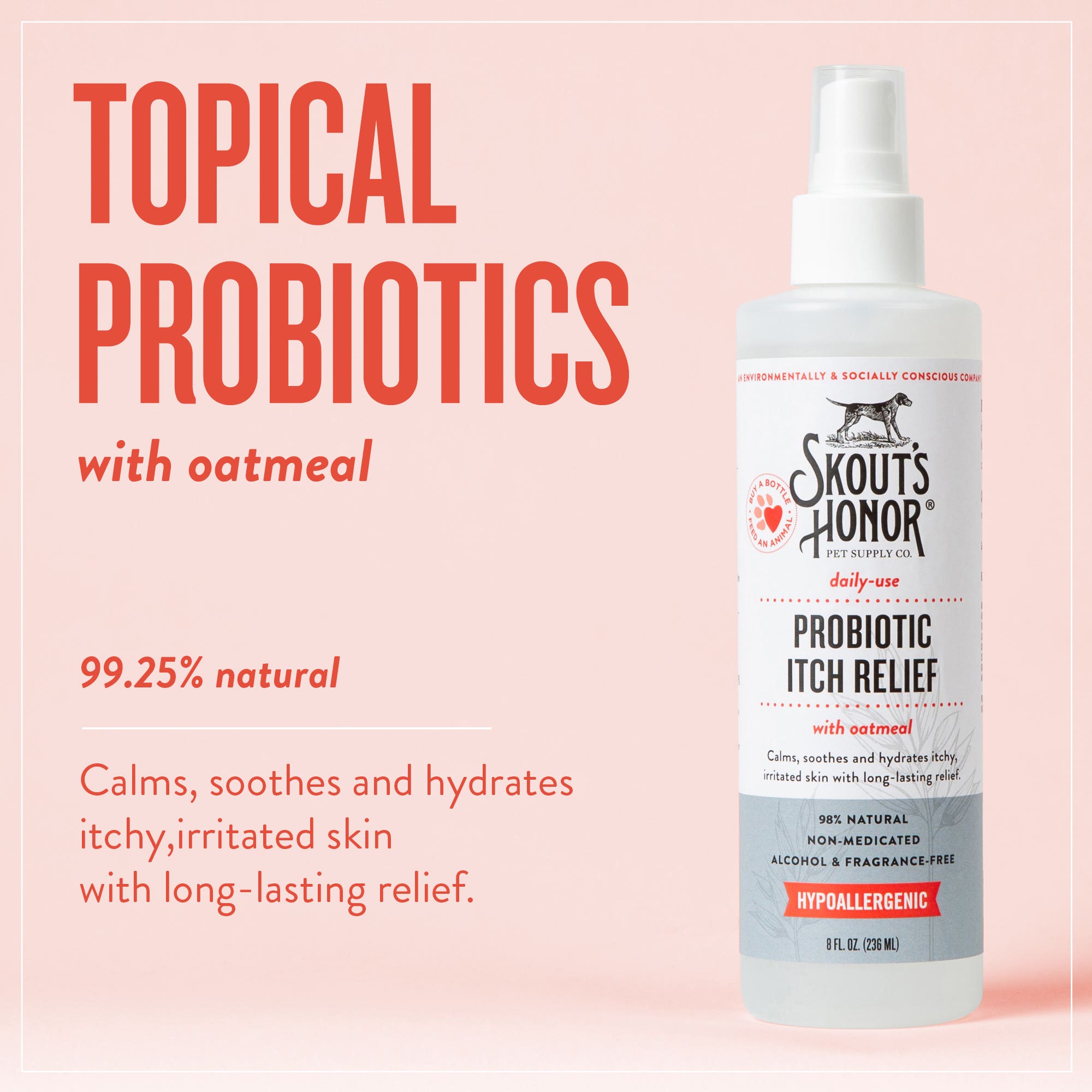 Skout's Probiotic Itch Relief Spray, 8 fl-oz