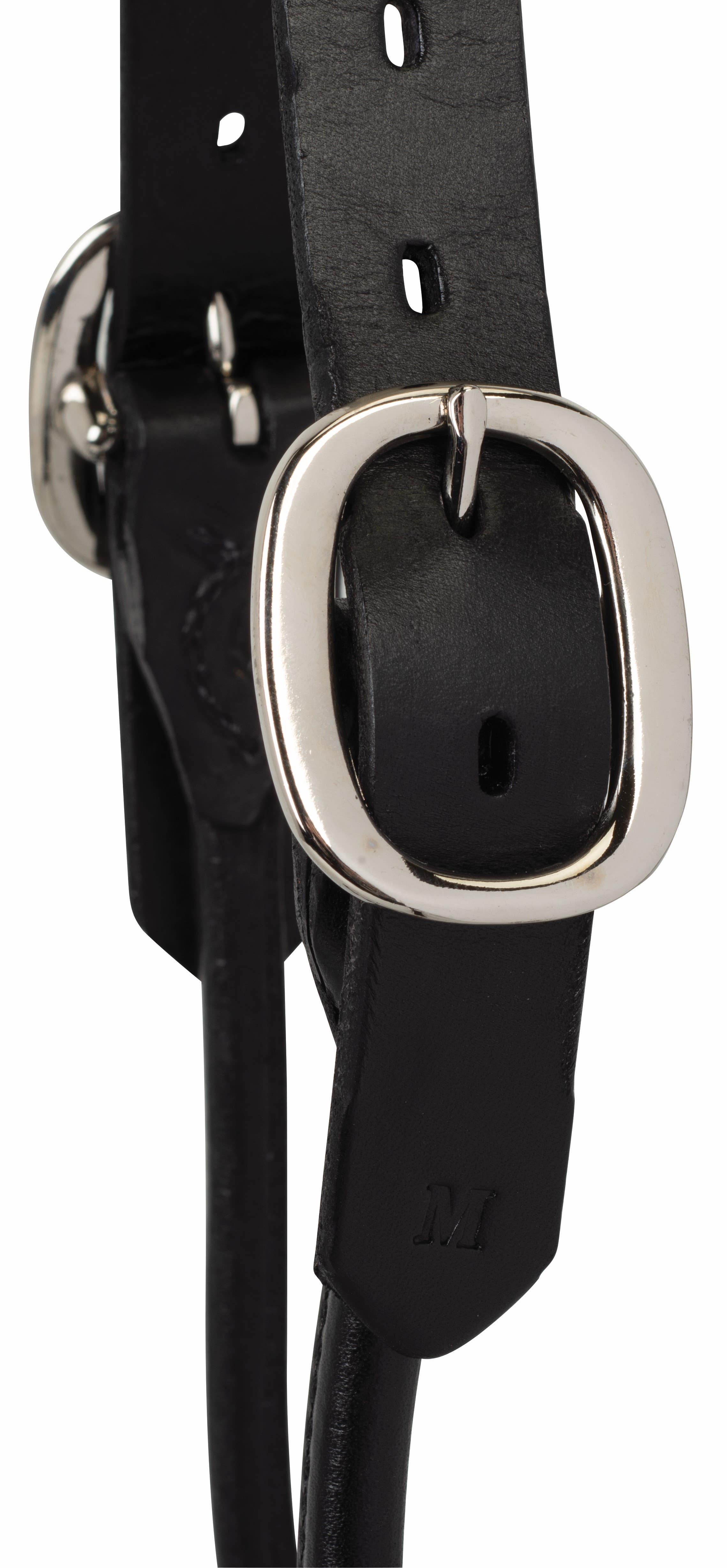 Weaver Leather Dairy/Beef Rounded Show Halter, Black, Medium