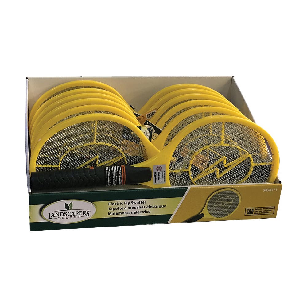 Landscapers Select Electric Swatter Fly, 8-1/2 in L Mesh, 7-1/2 in W Mesh, Metal Mesh, Plastic Handle