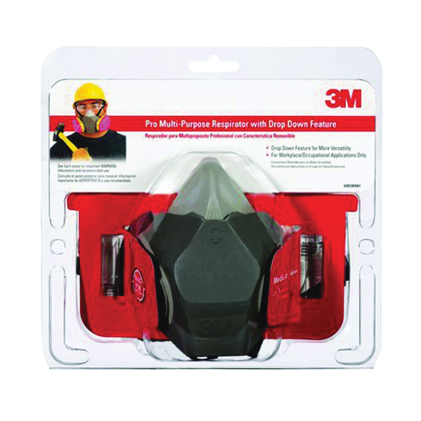 3M Valved Household Respirator M Size Dual Cartridge Multi?Color