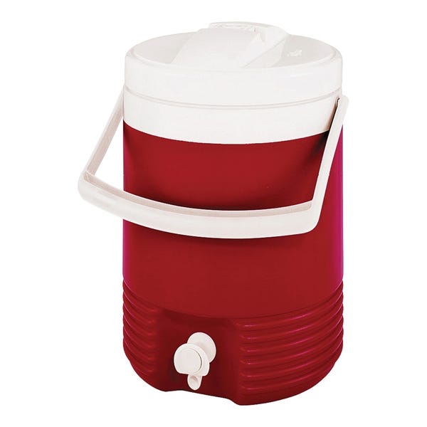 Igloo Legend Series Beverage Jug with Handle, 2 gal Cooler, Plastic, Diablo Red