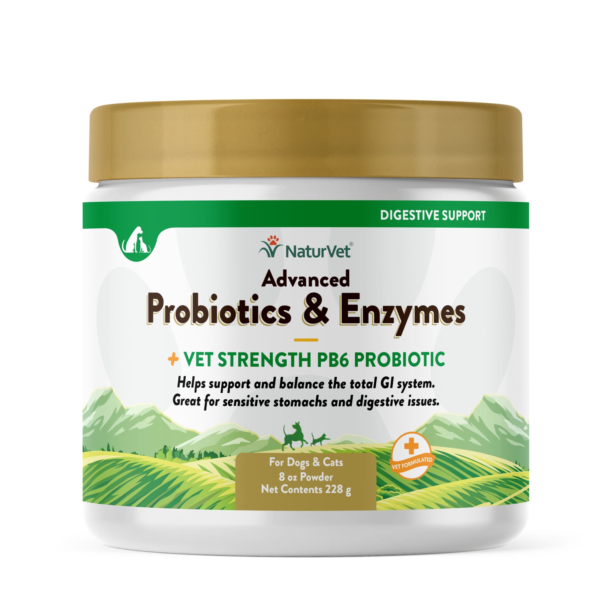 Advanced Probiotics & Enzymes Powder with PB6 Technology, 8 Oz