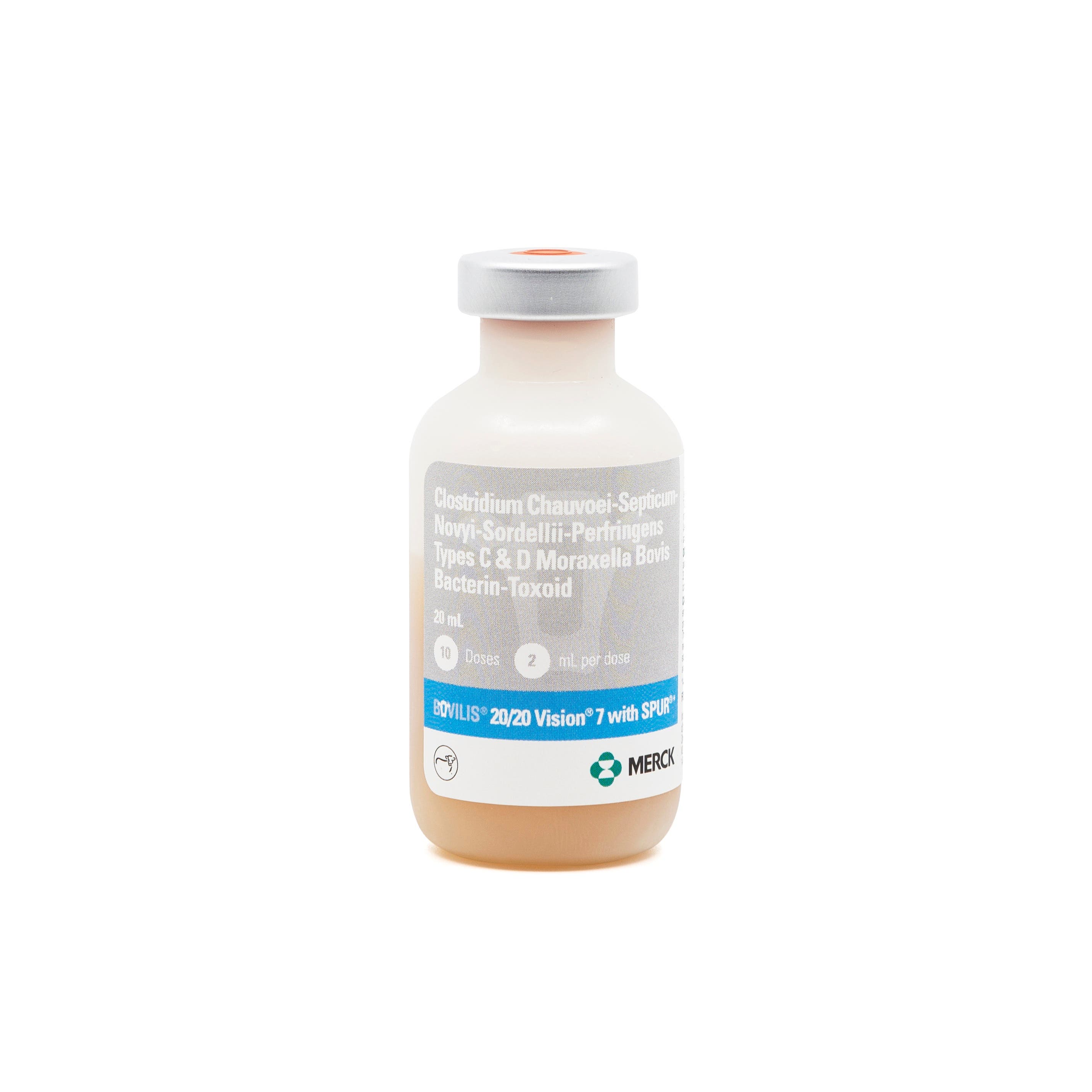 Merck Animal Health Bovilis 20/20 Vision 7 with Spur Vaccine, 10 dose