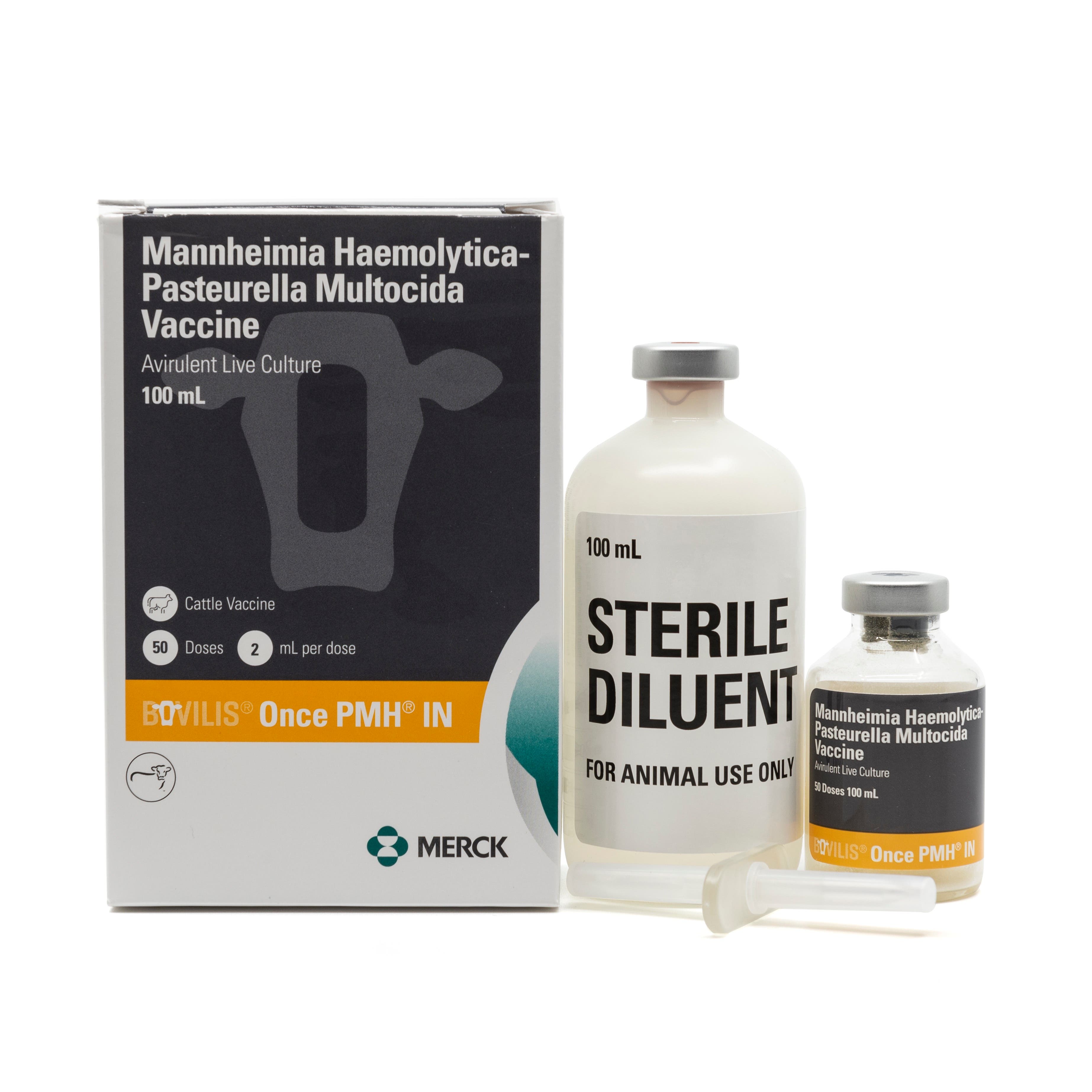Merck Animal Health Bovilis Once PMH IN Vaccine, 50 dose (100 mL)