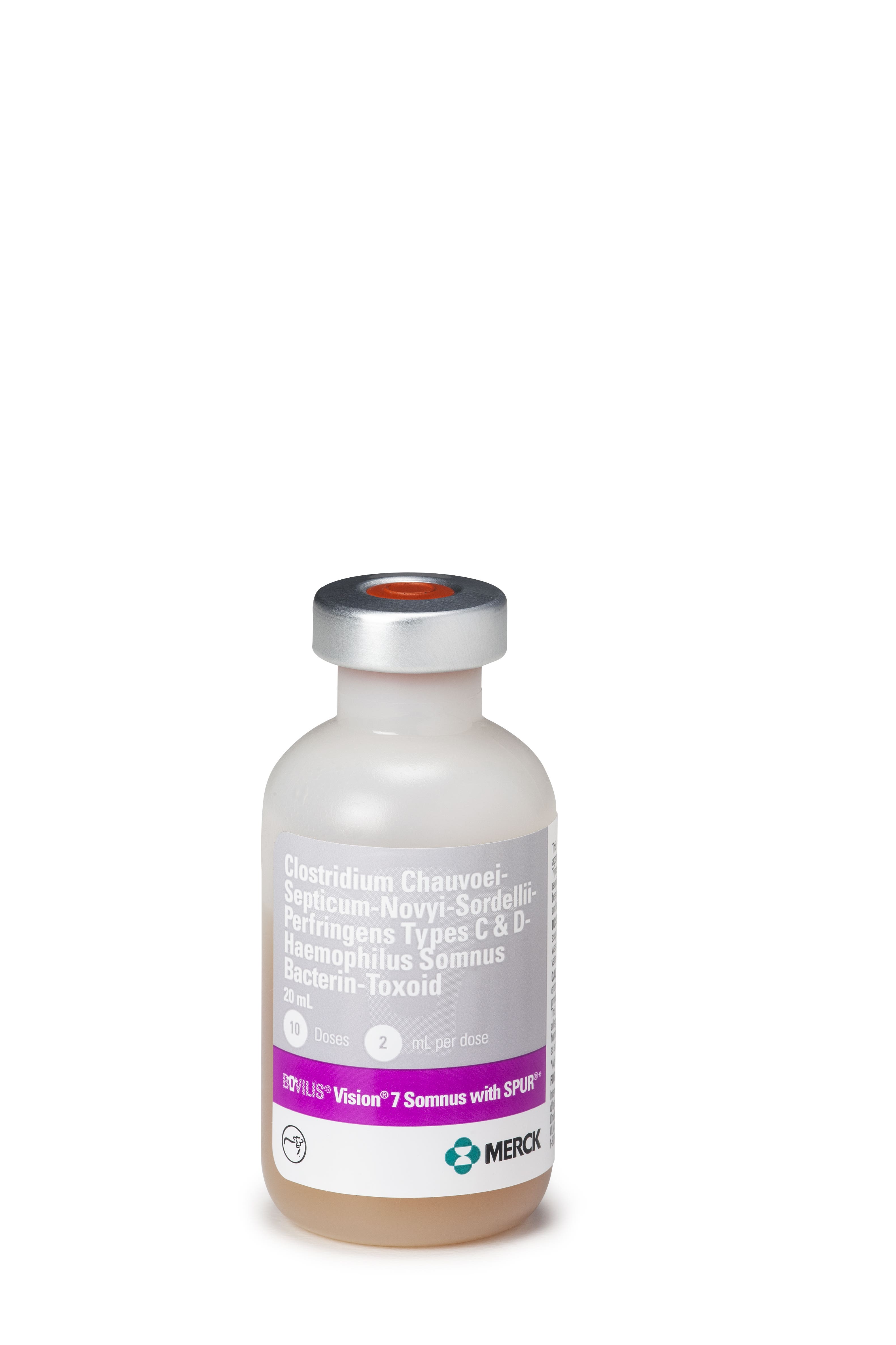 Merck Animal Health Bovilis Vision 7 Somnus Cattle Vaccine, 10 dose (20 mL)