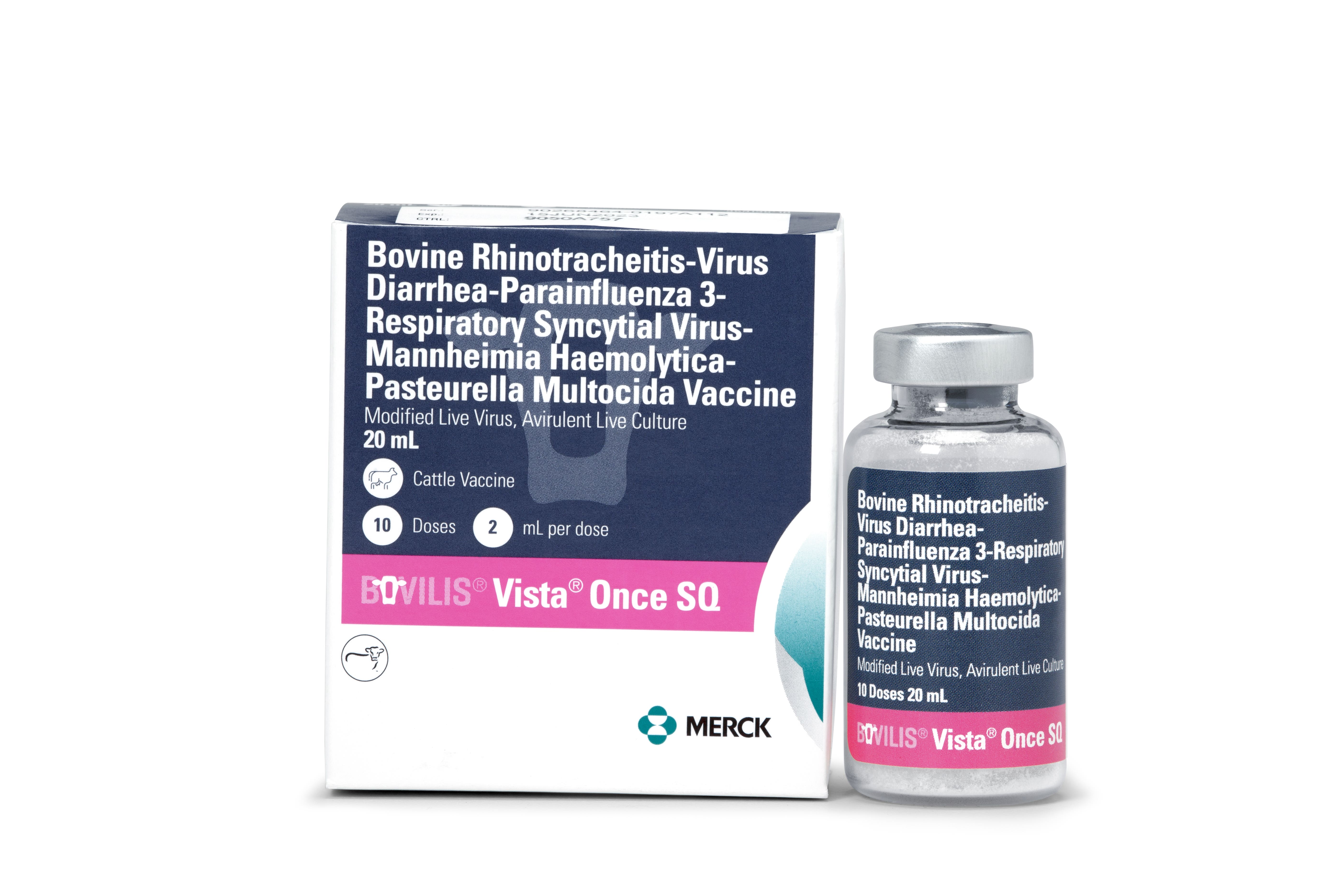 Merck Animal Health Bovilis Vista Once SQ Cattle Vaccine, 10 Dose Pack