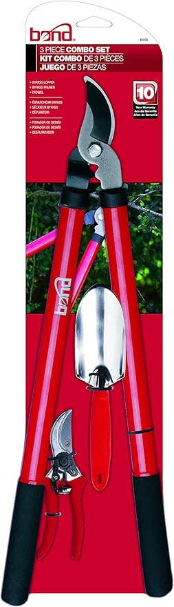 Bond Pruner/Lopper/Trowel Combo Kit, Red, 3-Piece