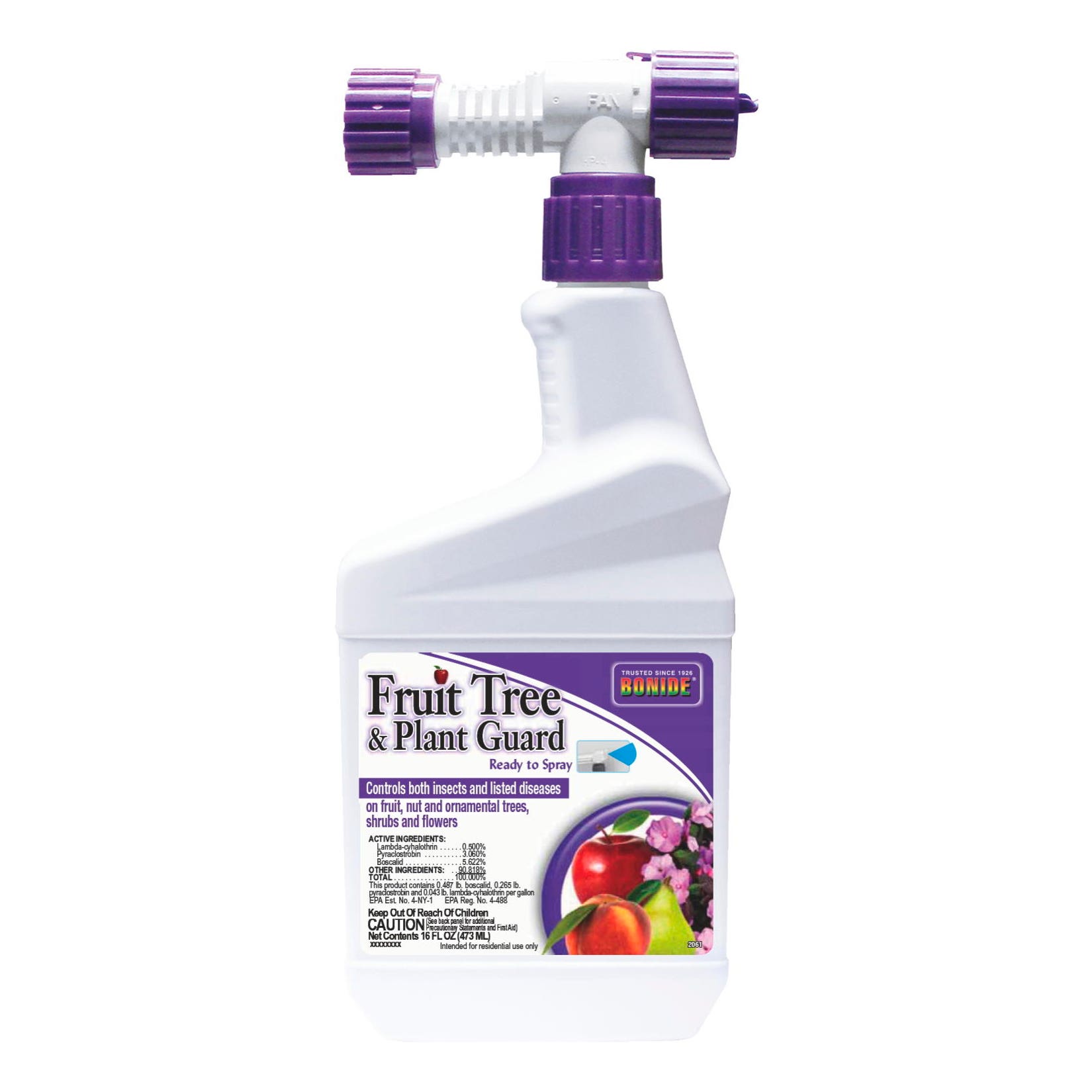 BONIDE Fruit Tree & Plant Guard, Ready-To-Spray, Multi-Purpose Insecticide & Disease Control, 16oz Liquid