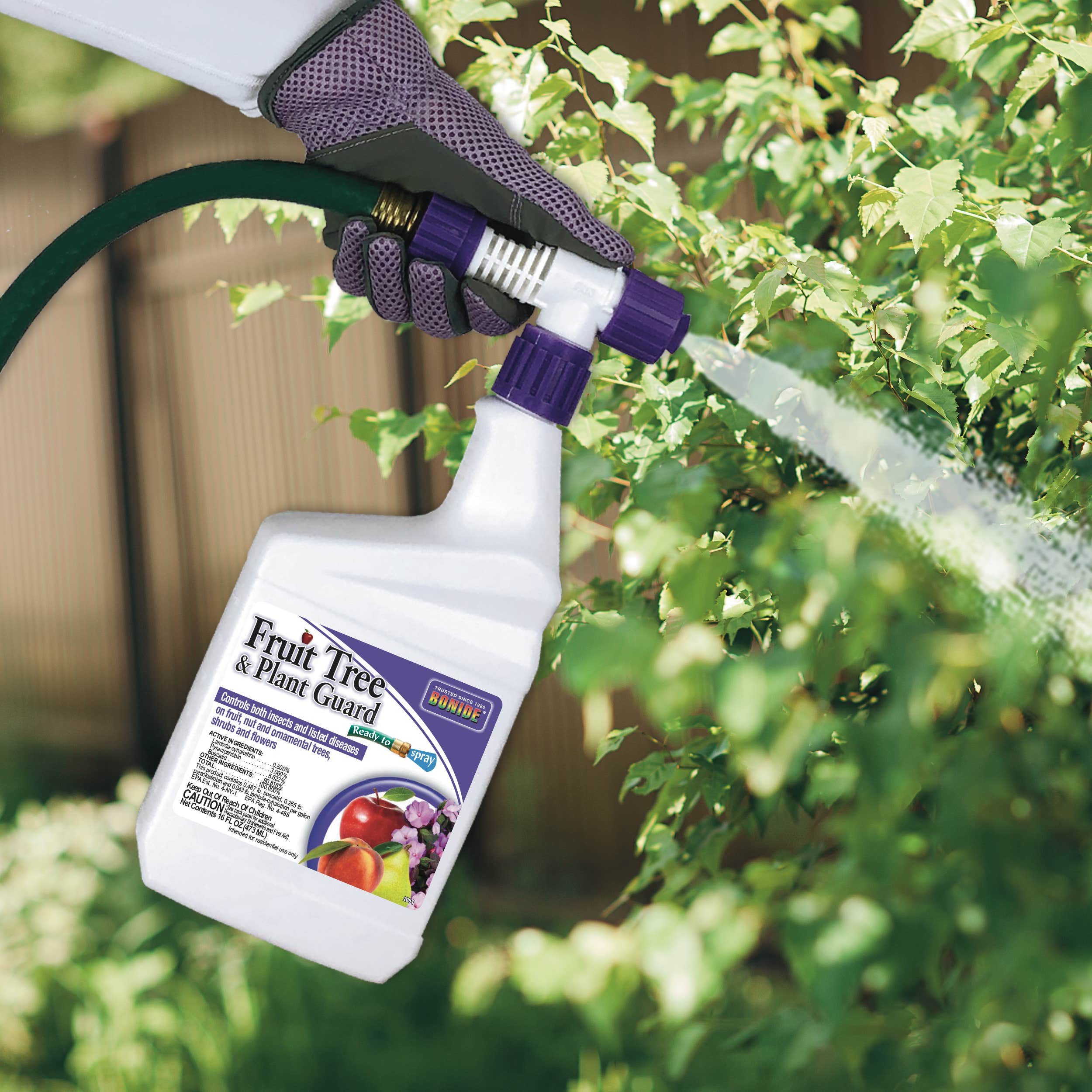 BONIDE Fruit Tree & Plant Guard, Ready-To-Spray, Multi-Purpose Insecticide & Disease Control, 16oz Liquid