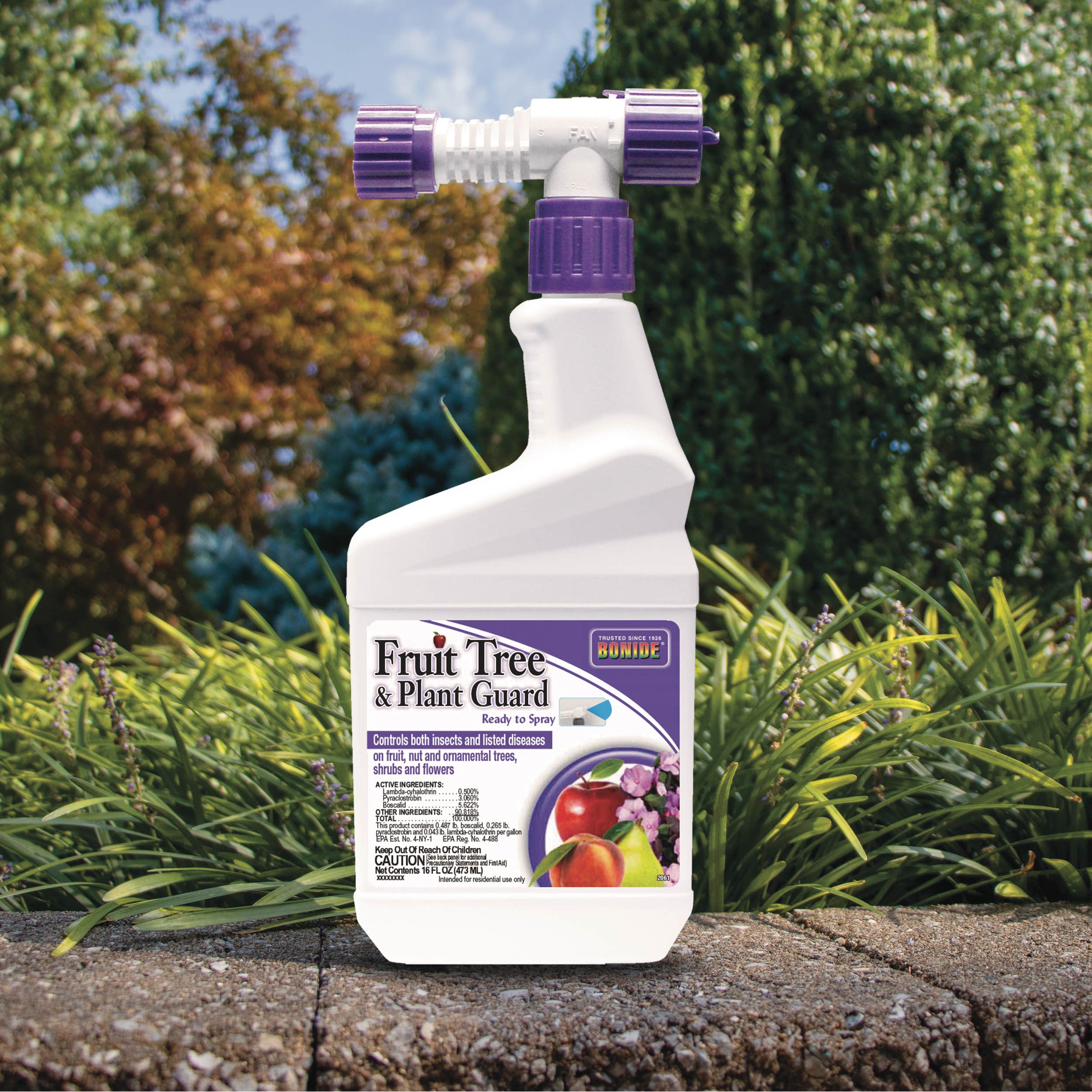 BONIDE Fruit Tree & Plant Guard, Ready-To-Spray, Multi-Purpose Insecticide & Disease Control, 16oz Liquid