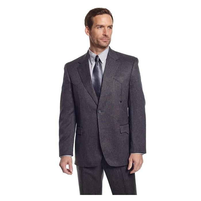 Circle S Vegas Series Coat, Polyester, Heather Charcoal, Button Closure, Long