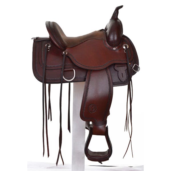 Circle Y Topeka Flex2 Trail Saddle, 16 In., Wide Bar