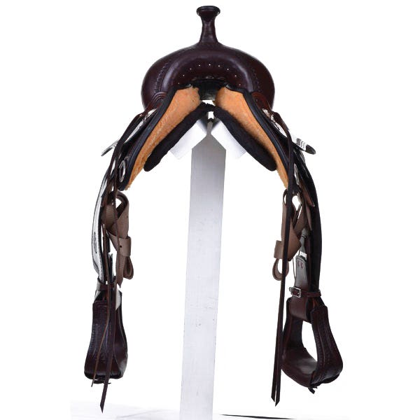 Circle Y Topeka Flex2 Trail Saddle, 16 In., Wide Bar