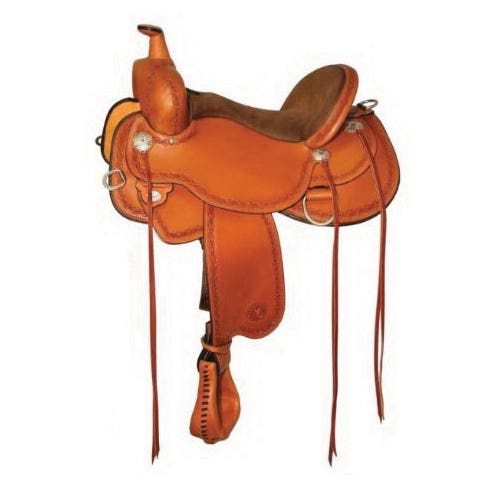 Circle Y Alpine Flex2 Trail Apache Bay Saddle, 16 In., Wide Bar