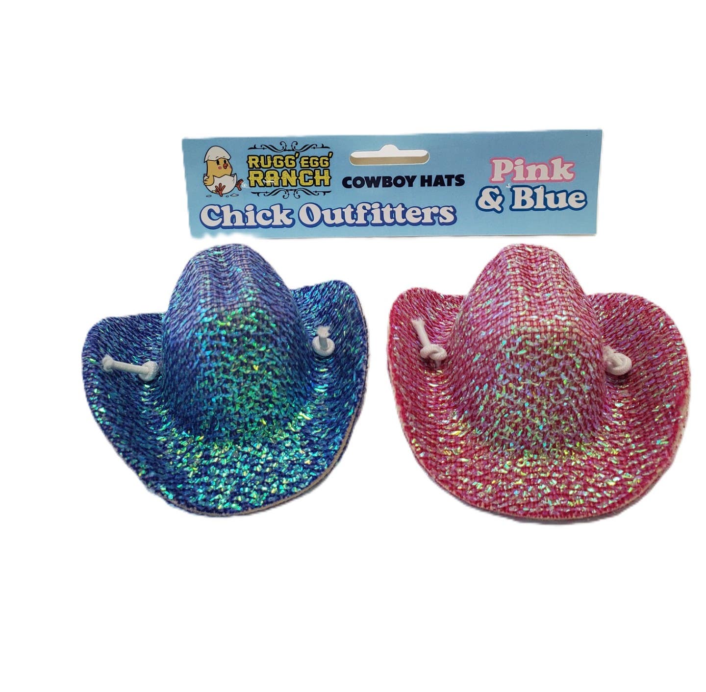 Rugged Ranch Chicken Cowboy Hat, Pink/Teal