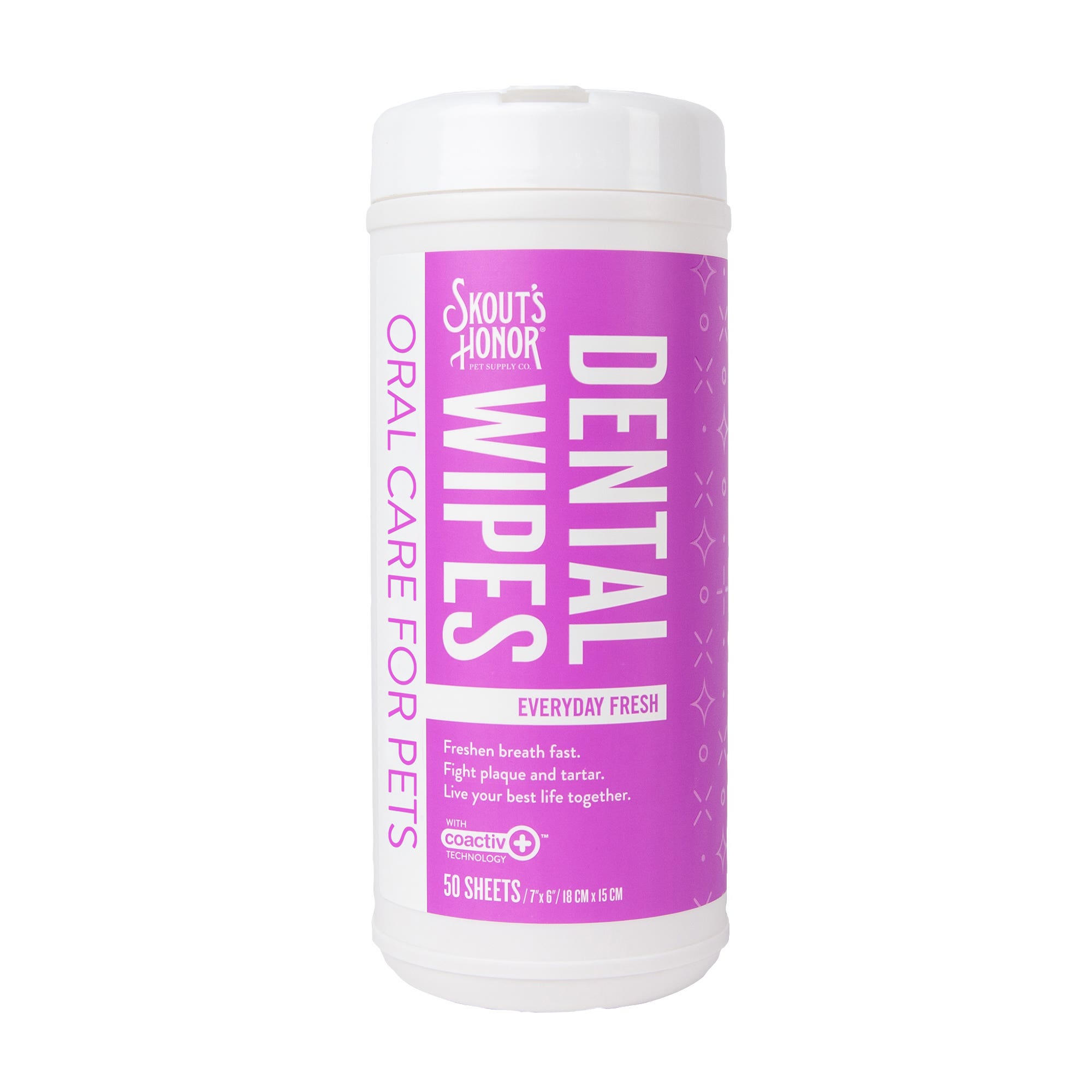 Skout's Dental Wipes, 50 Count