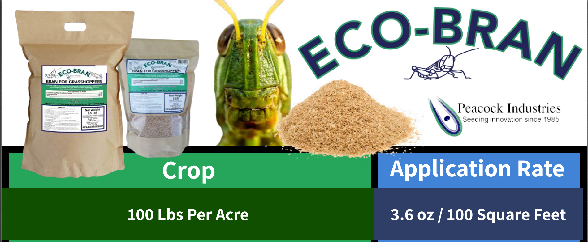 Eco Bran Carbaryl 2% Insecticide Bait, 2 lb Bag