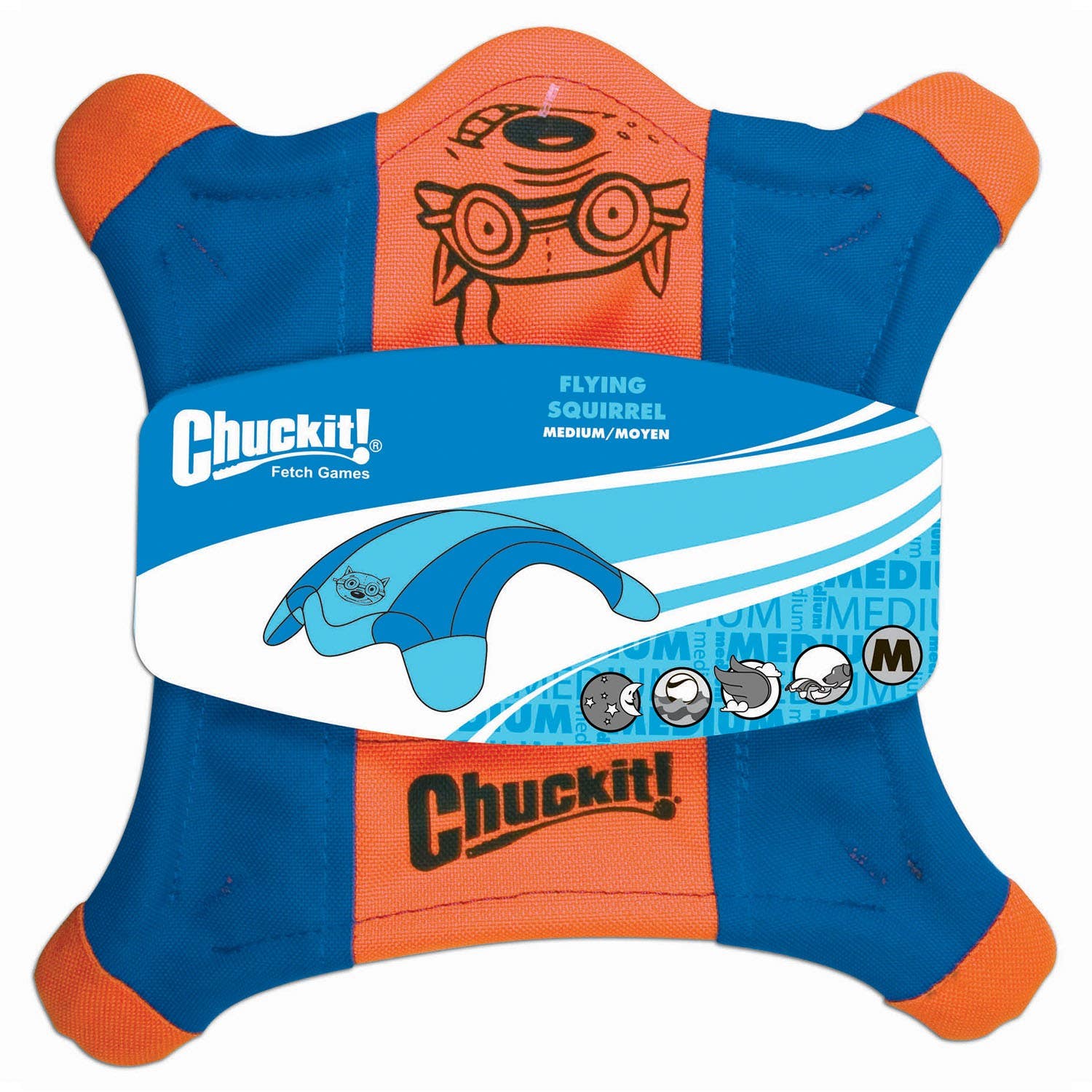 Chuckit! Flying Squirrel Dog Toy, Medium