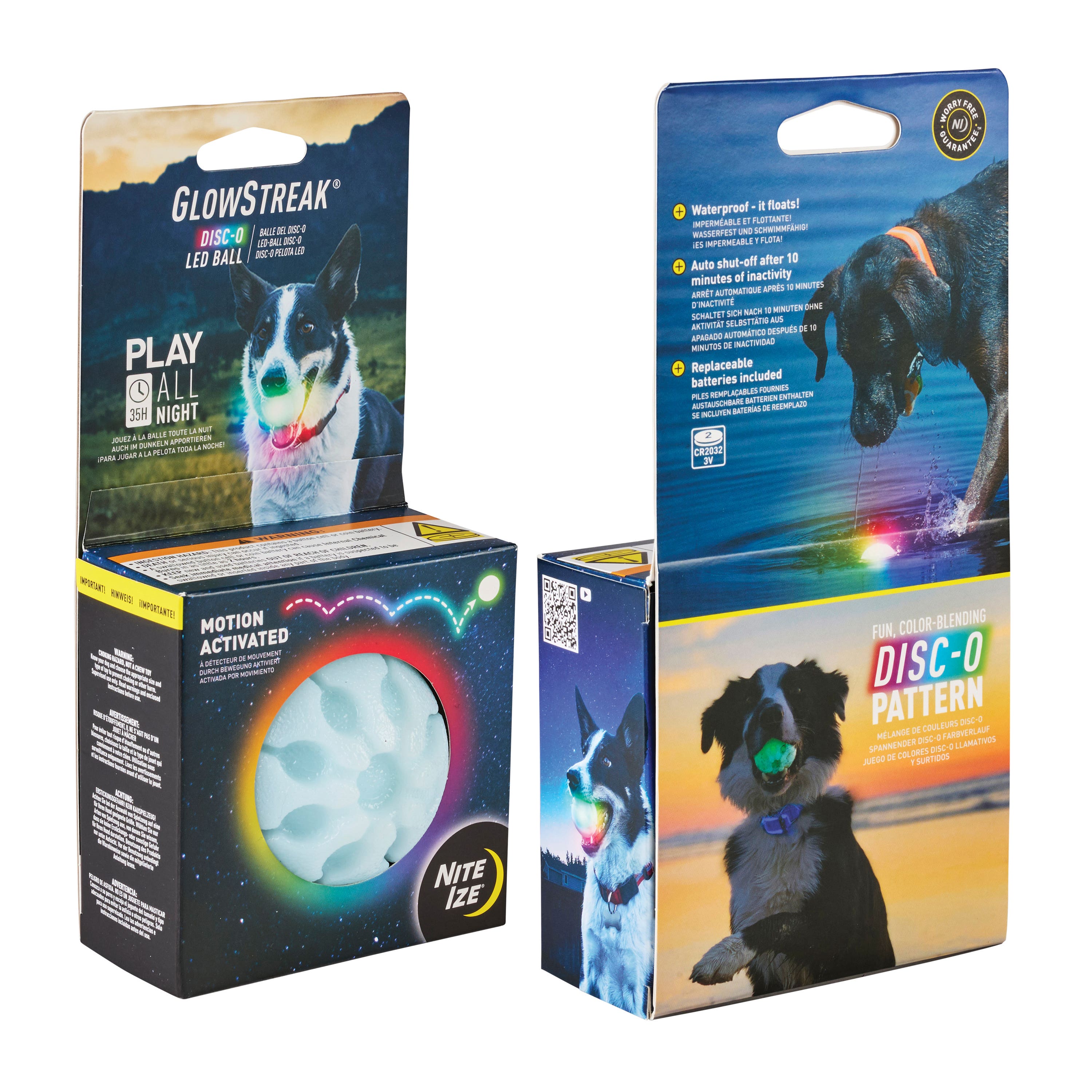 Nite Ize GlowStreak LED Ball, Disc-O