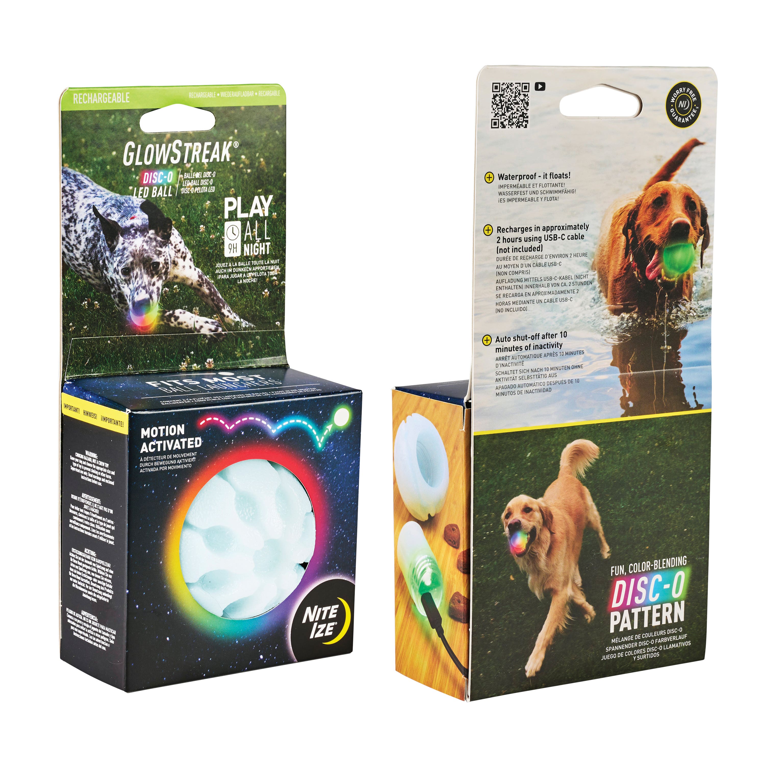 Nite Ize GlowStreak Rechargeable LED Ball, Disc-O