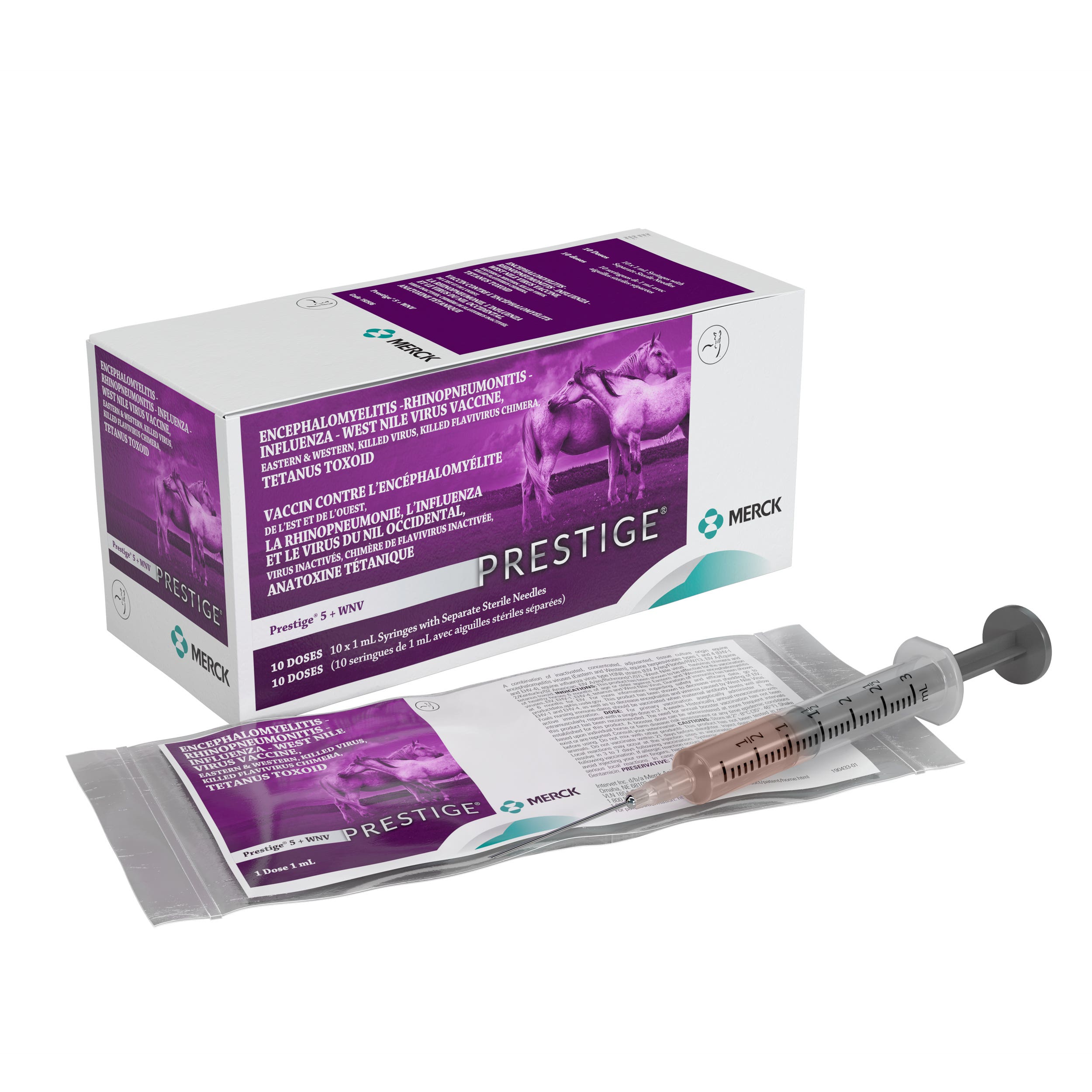 Merck Animal Health Prestige 5 + WNV Vaccine 1 mL
