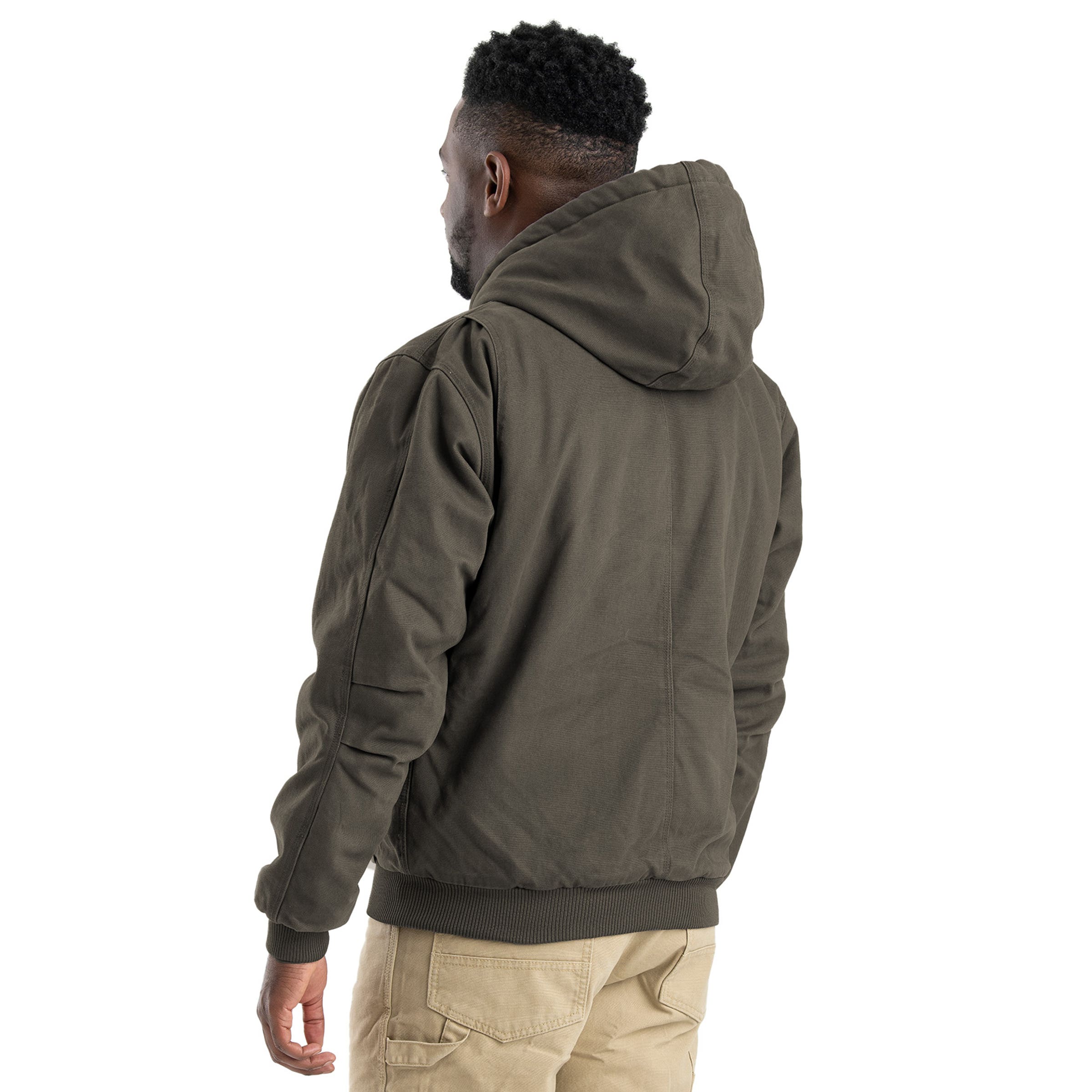 Berne Highland Washed Series Hooded Jacket, XL, Olive