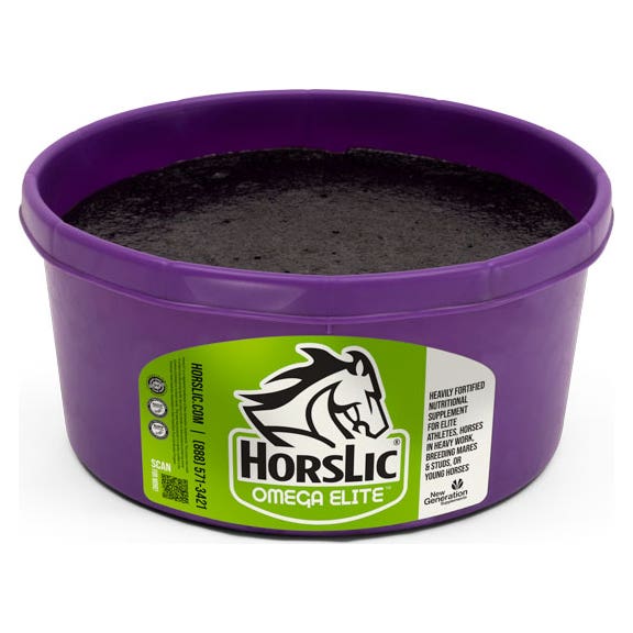 HorsLic Omega Elite Series Horse Supplement, 25 Lb. Tub