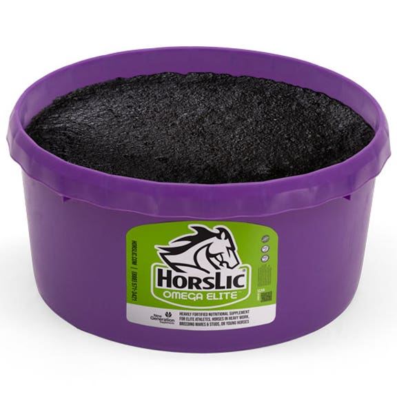 HorsLic Omega Elite Series Horse Supplement, 125 Lb. Tub
