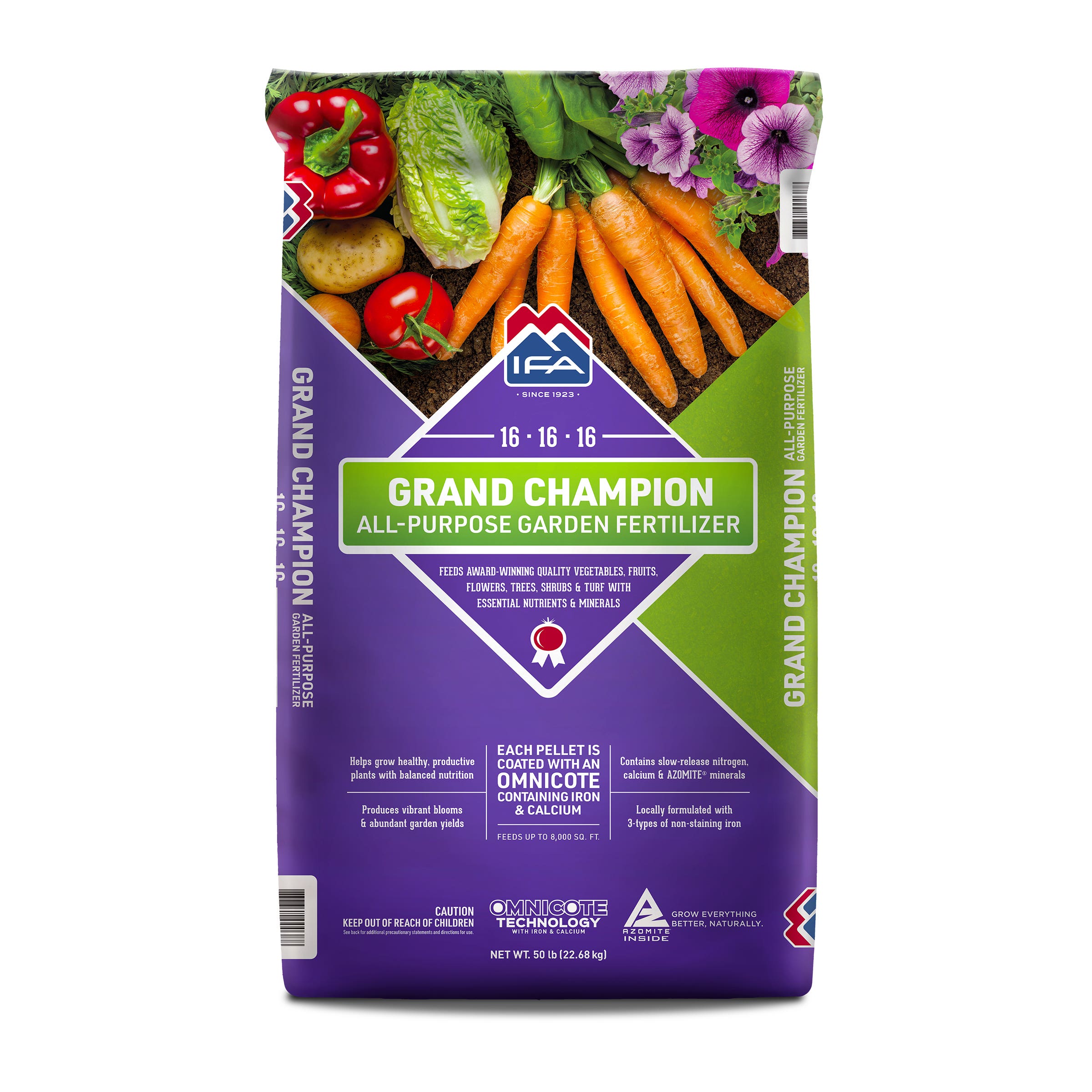 IFA Grand Champion 16-16-16 All-Purpose Garden Fertilizer, 50 Lb.