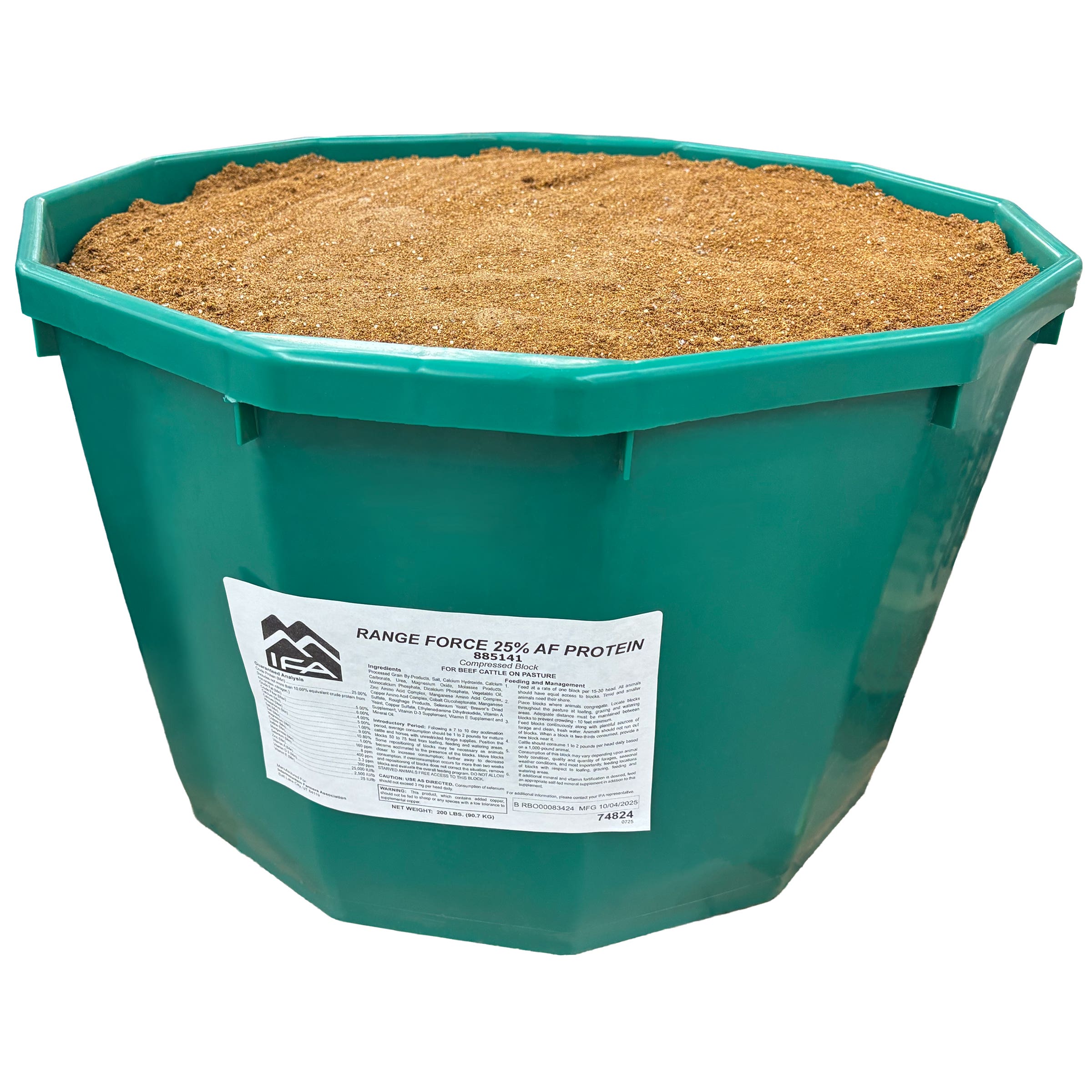 IFA Range Force 25% AF Compressed Protein Tub, 200 Lb.