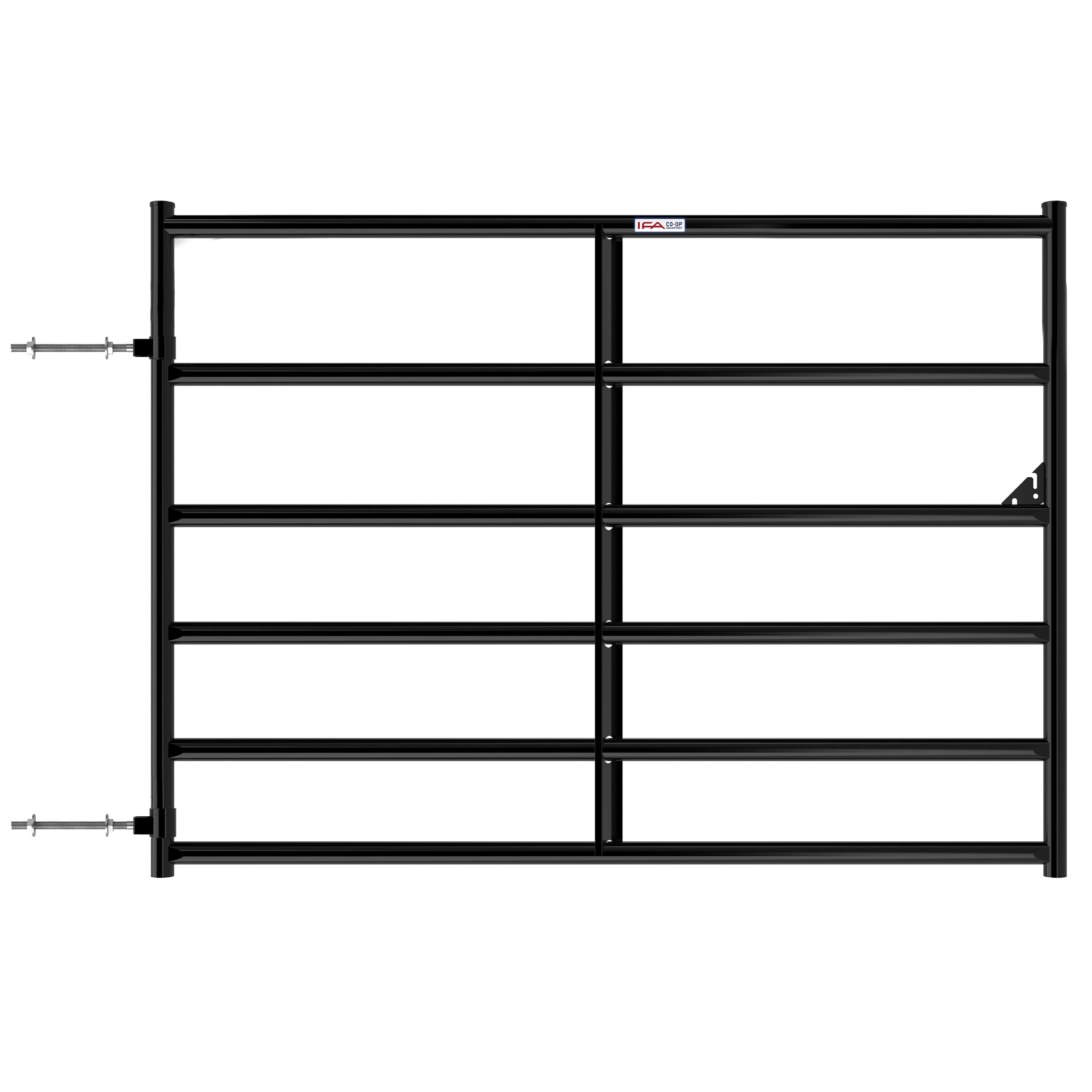 IFA Select Gate, Mid-to-Heavy Duty, 6' Wide, Black