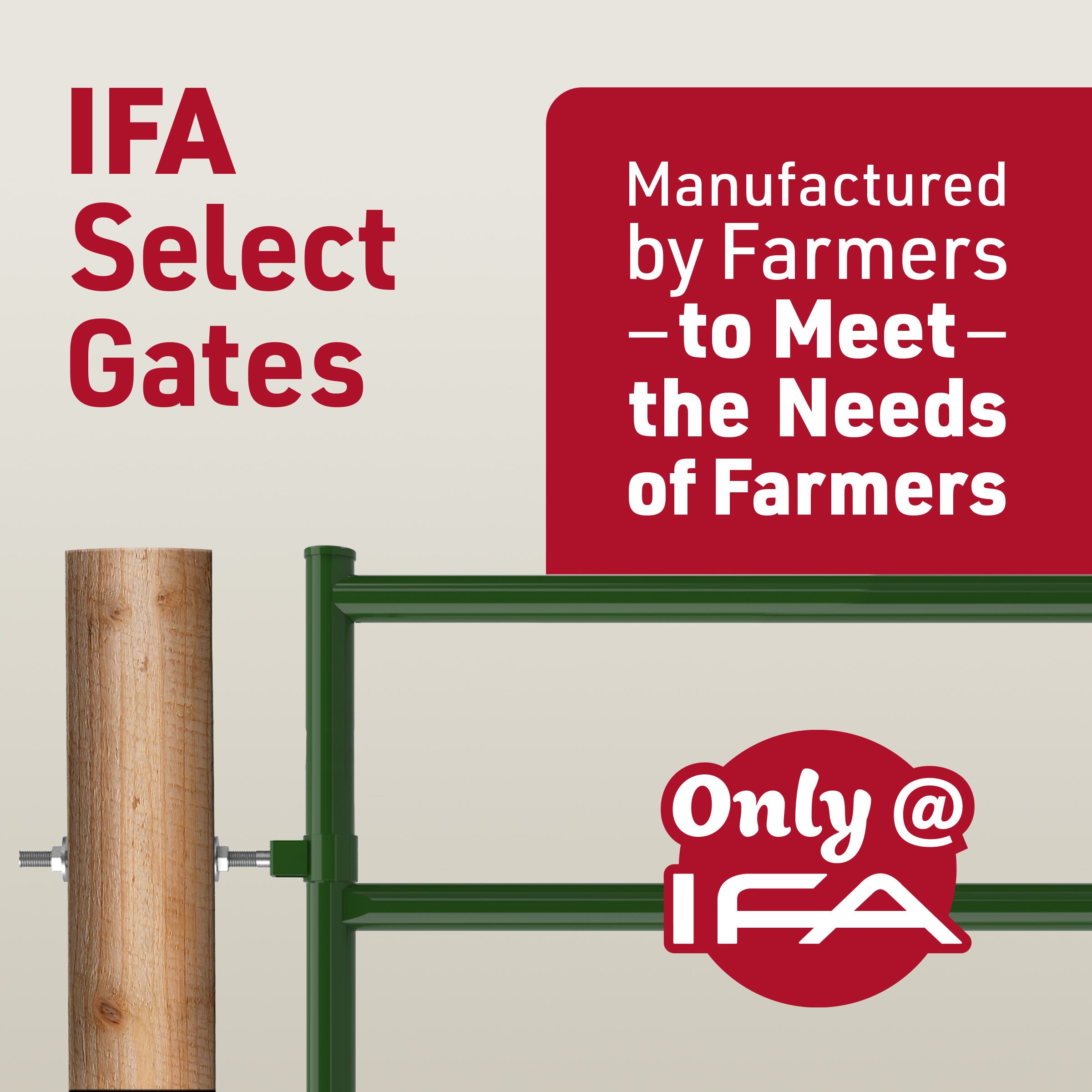 IFA Select Gate, Mid-to-Heavy Duty, 10' Wide, Green