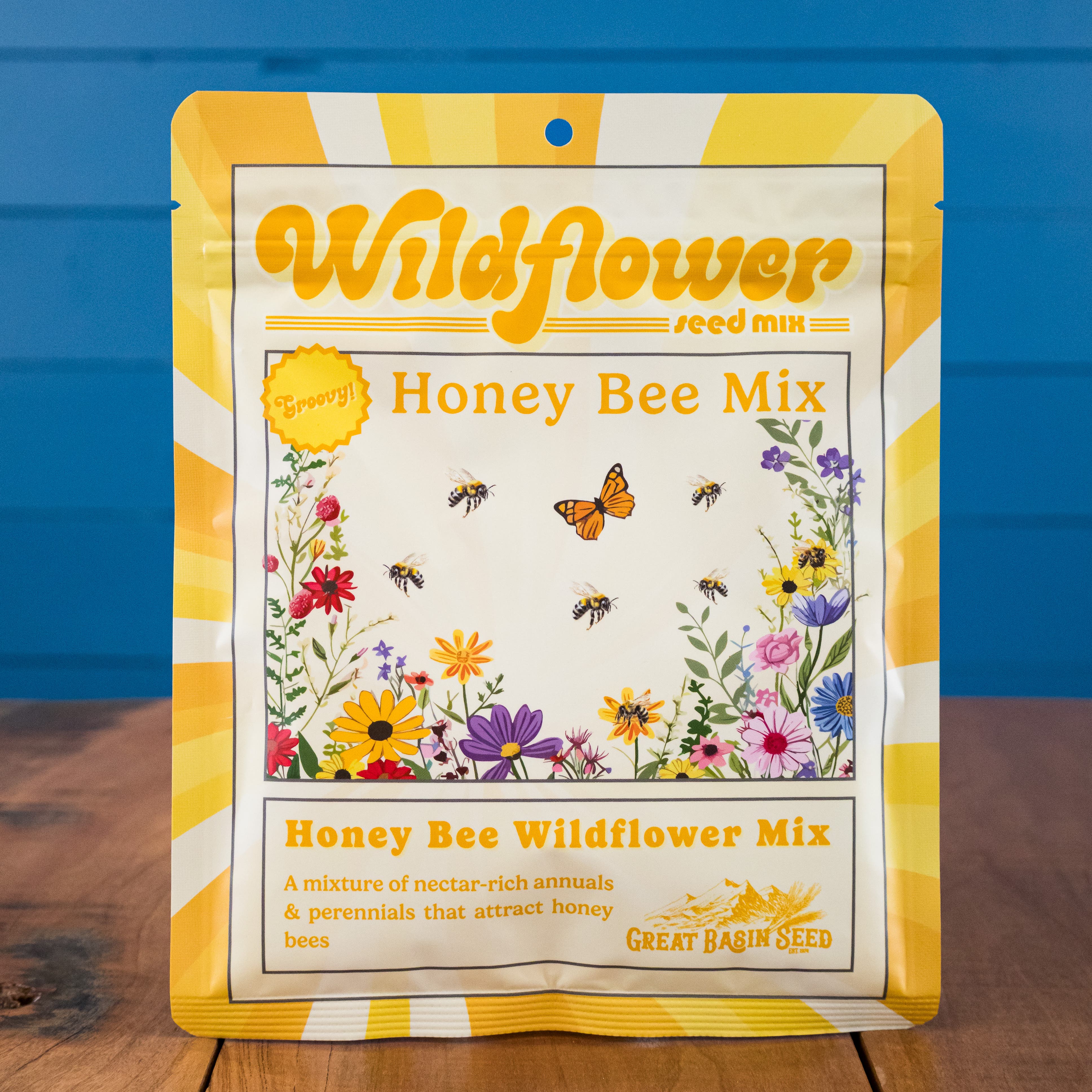 Great Basin Seed Honey Bee Wildflower Seed Mix, 3 Oz. Package