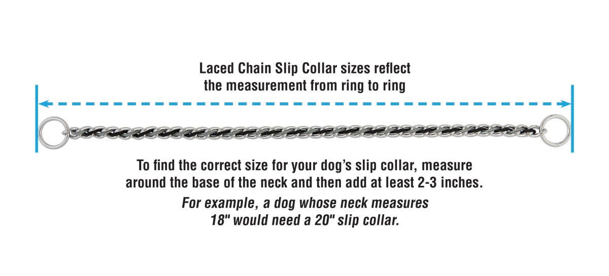 Terrain D.O.G. Laced Chain Slip Collar, Orange/Blue