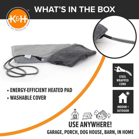 K&H Lectro-Soft™ Outdoor Heated Pet Bed, Large