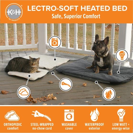 K&H Lectro-Soft™ Outdoor Heated Pet Bed, Large
