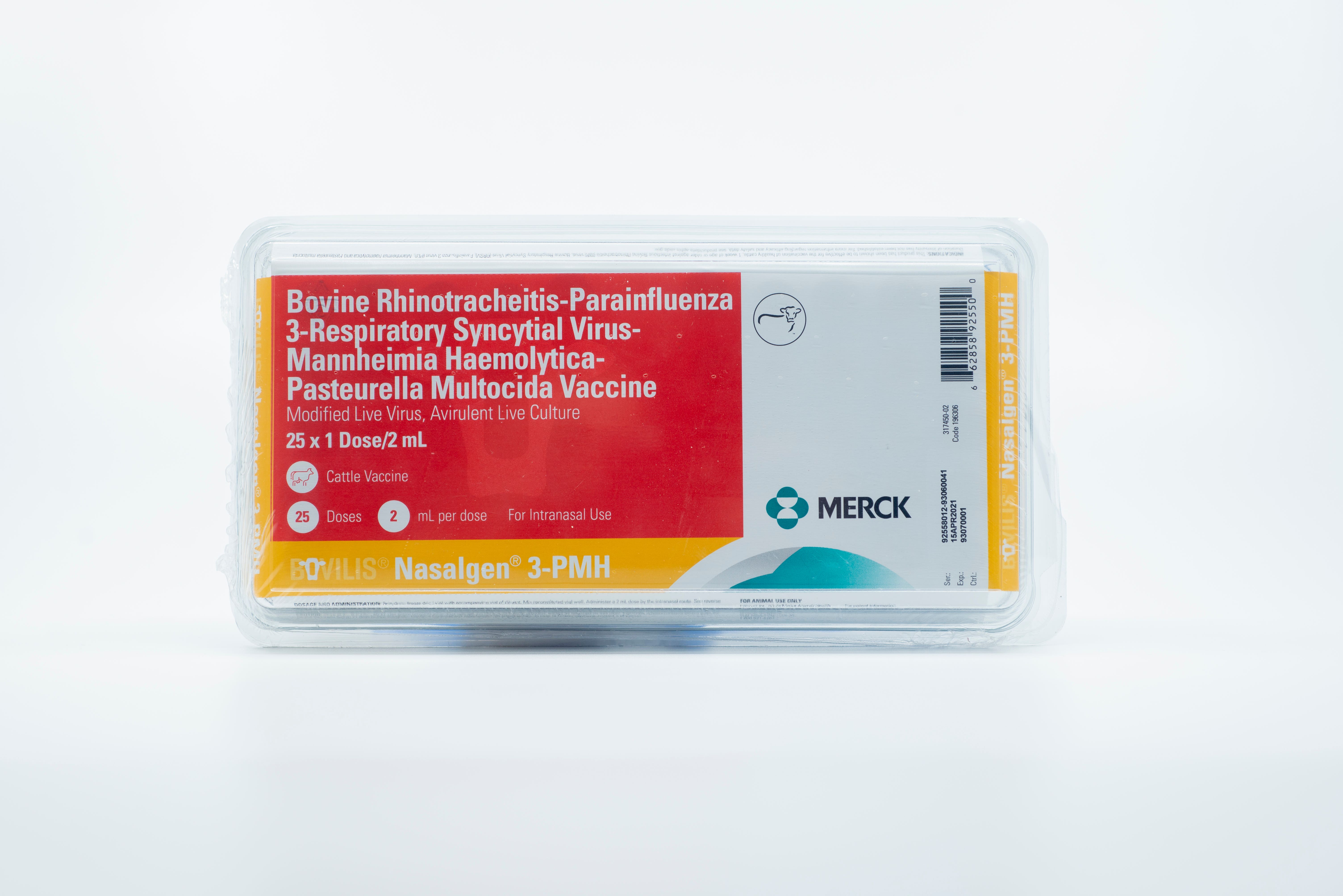 Merck Animal Health Bovilis Nasalgen 3-PMH Vaccine, 25x1 dose