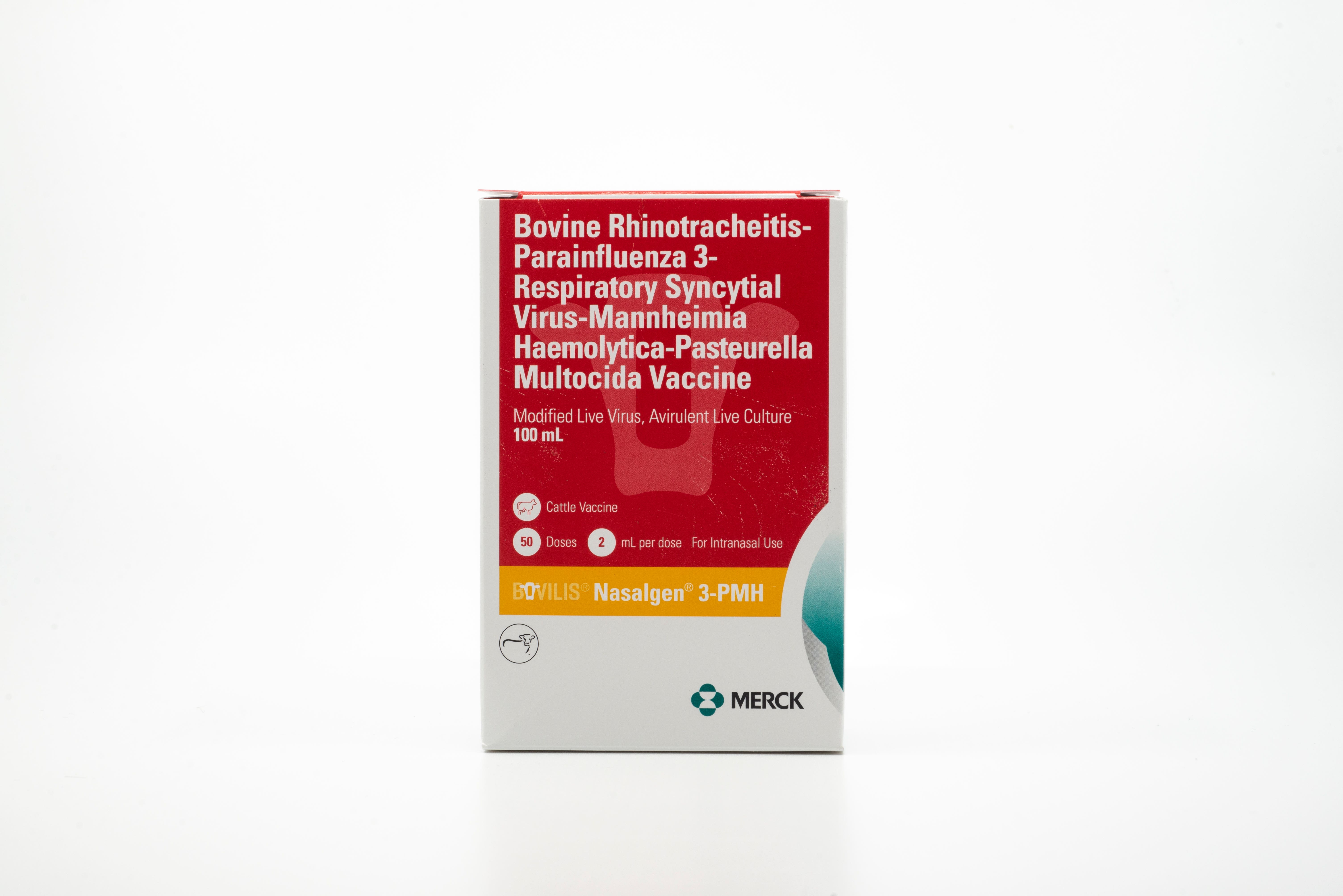 Merck Animal Health BOVILIS Nasalgen 3-PMH Vaccine, 50 dose (100 mL)