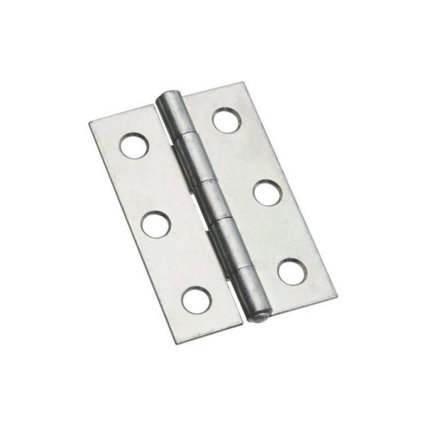 National Hardware N146-258 Utility Hinge, 1-11/16 in L x 2-1/2 in W Dimensions, 0.128 in Dia Pin, 2-1/2 in W Frame Leaf