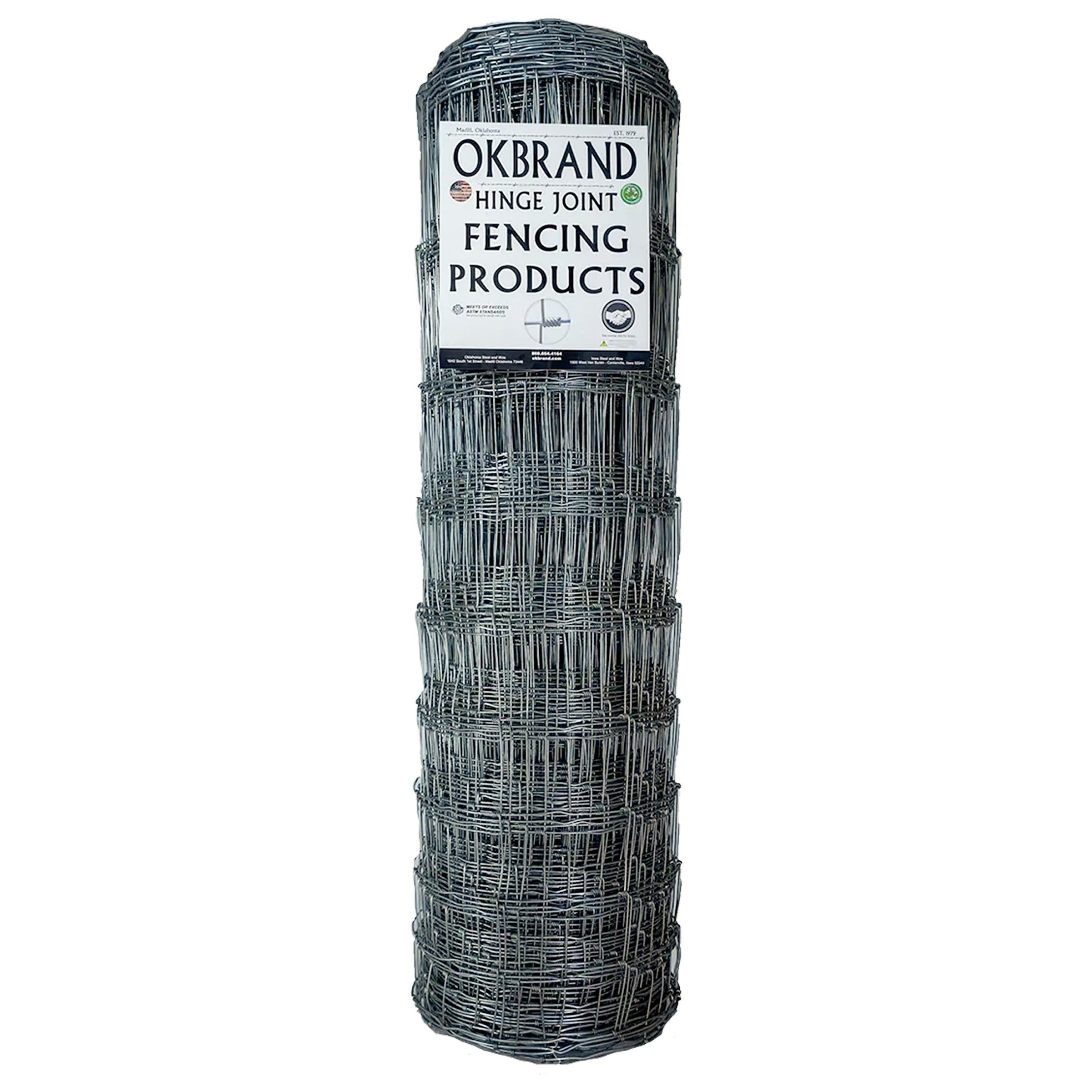 OK Brand Hinge Knot Field Fence, 330 ft x 47 in, 12.5 Gauge