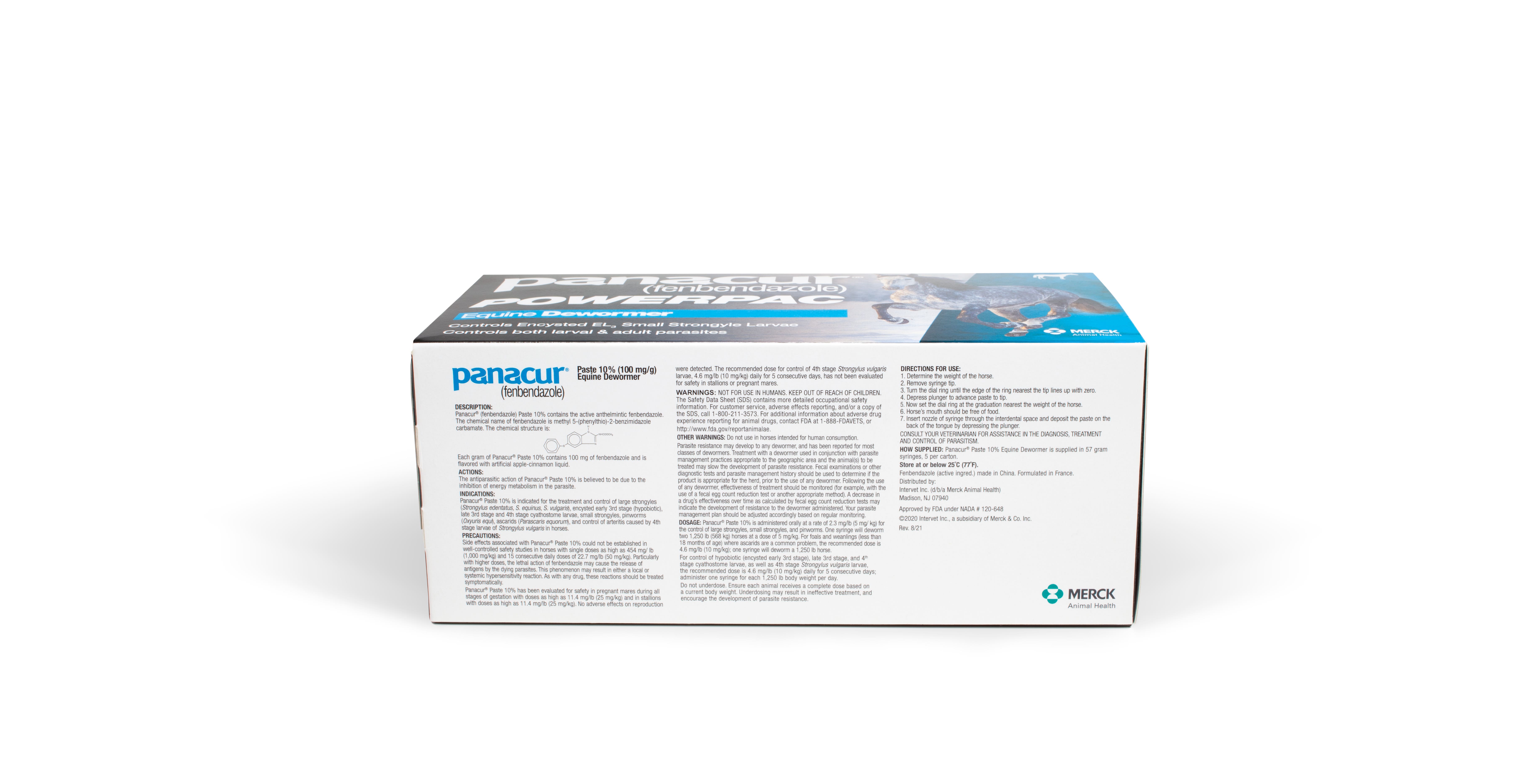Merck Animal Health Panacur PowerPac Horse Dewormer Paste, 57g