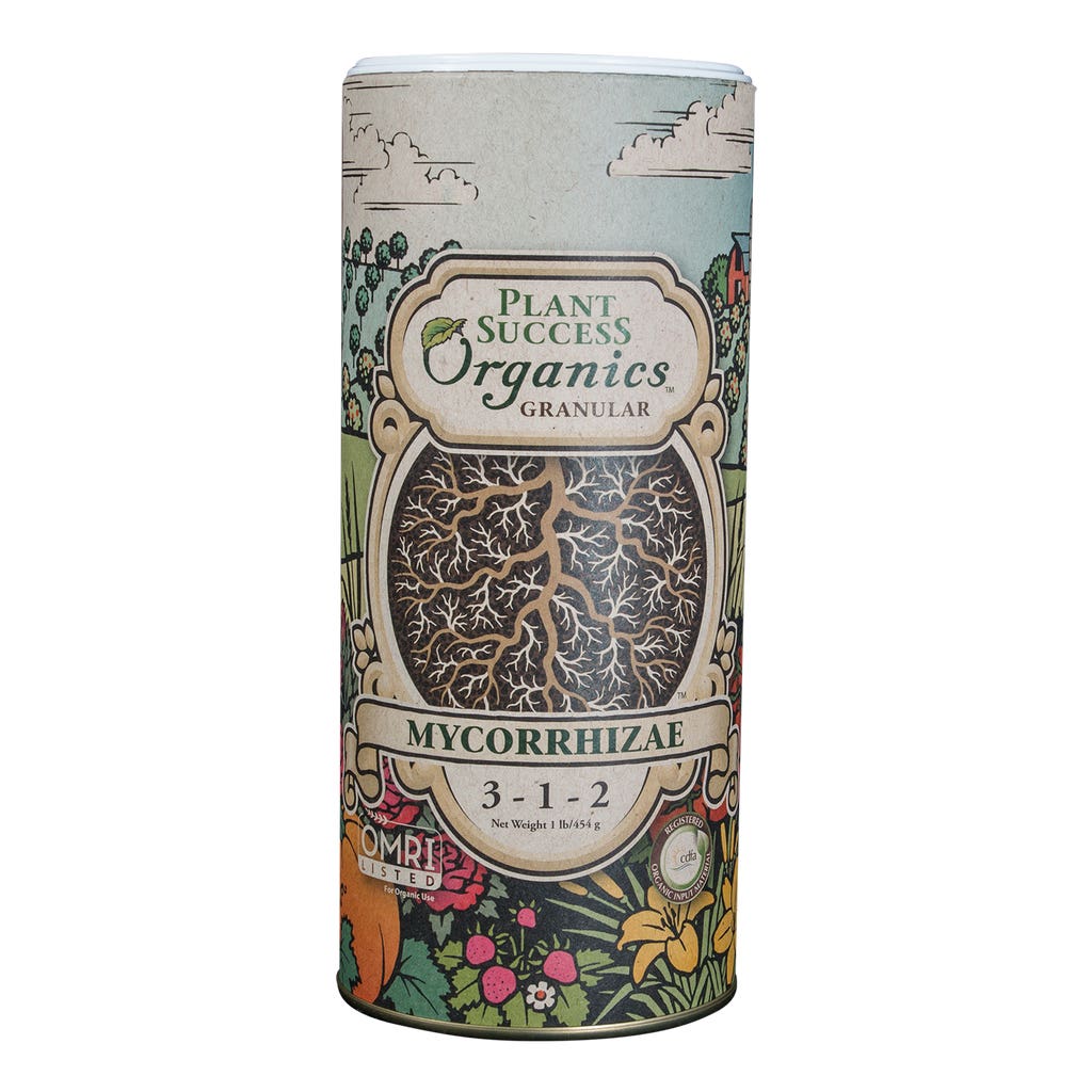 PLANT SUCCESS Organics Granular Mycorrhizae Plant Food, 16 oz, 3-1-2 N-P-K Ratio