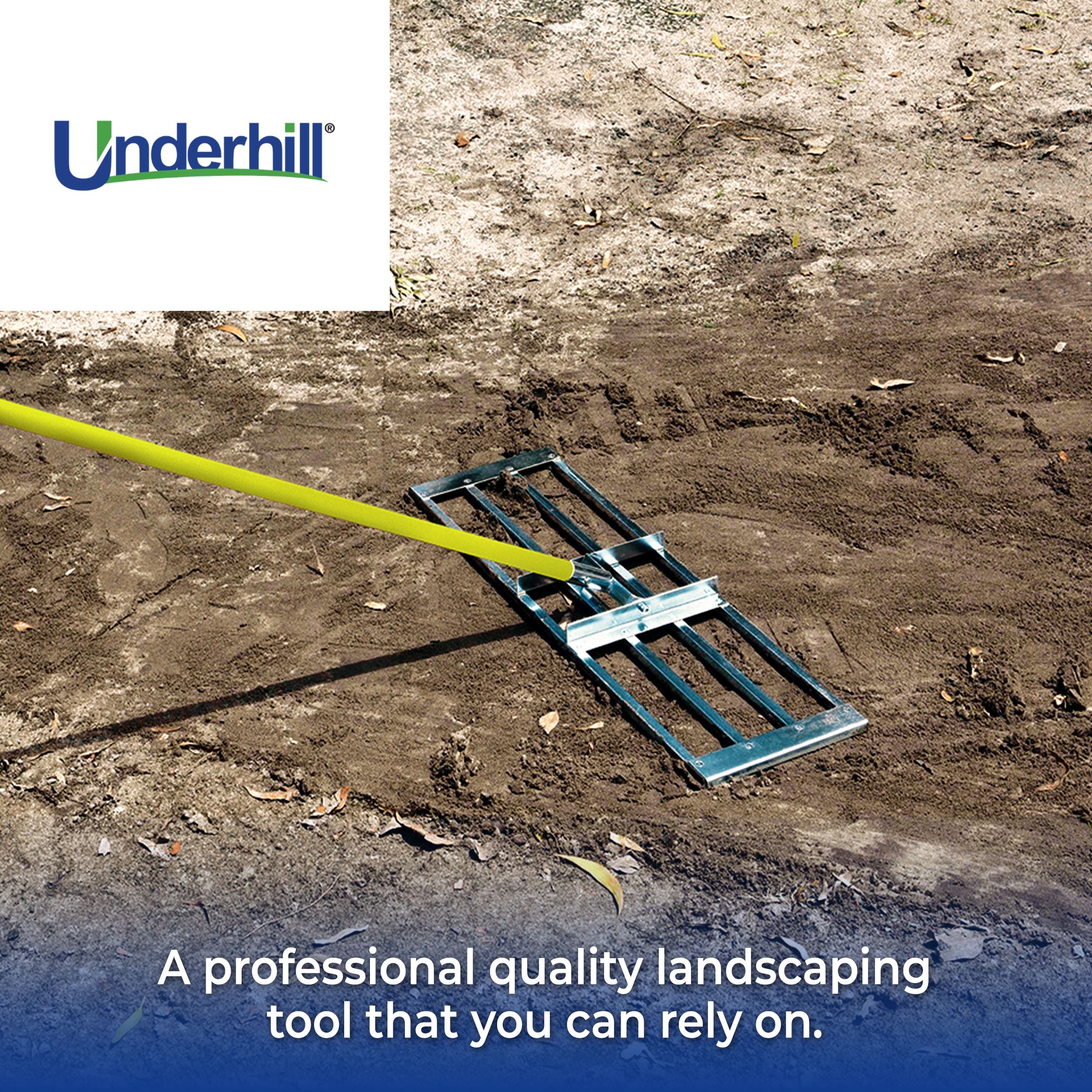 Underhill Level Lawn Greens Keeper TLLG-30K Rake, Fiberglass/Stainless Steel