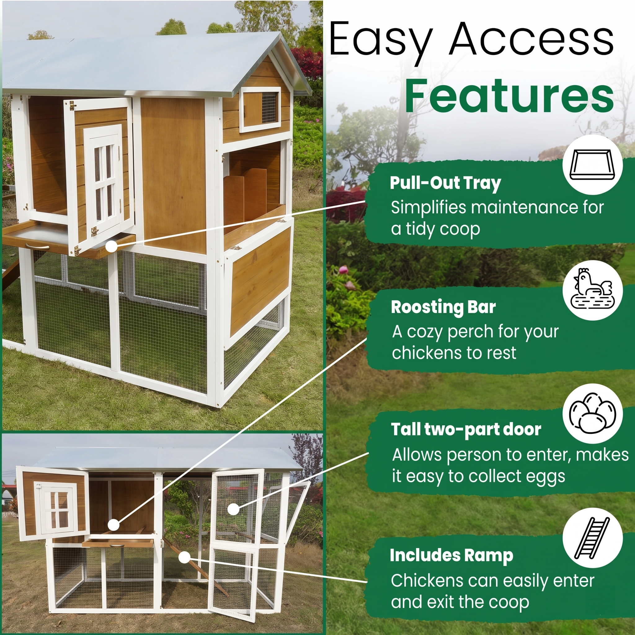 Merry Products IFA Premium Chicken Coop, Farmstead, 2 Boxes