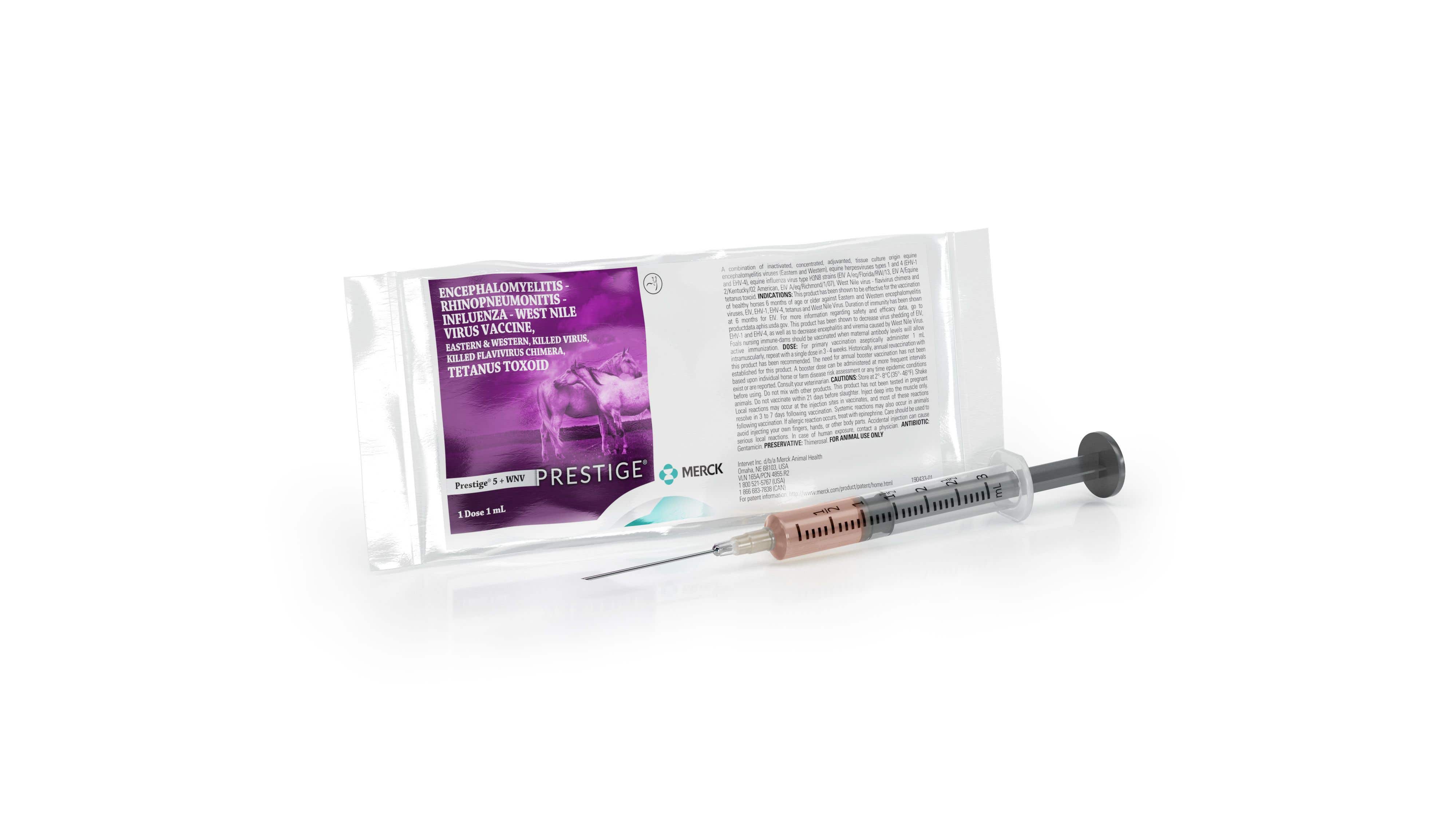 Merck Animal Health Prestige 5 + WNV Vaccine 1 mL