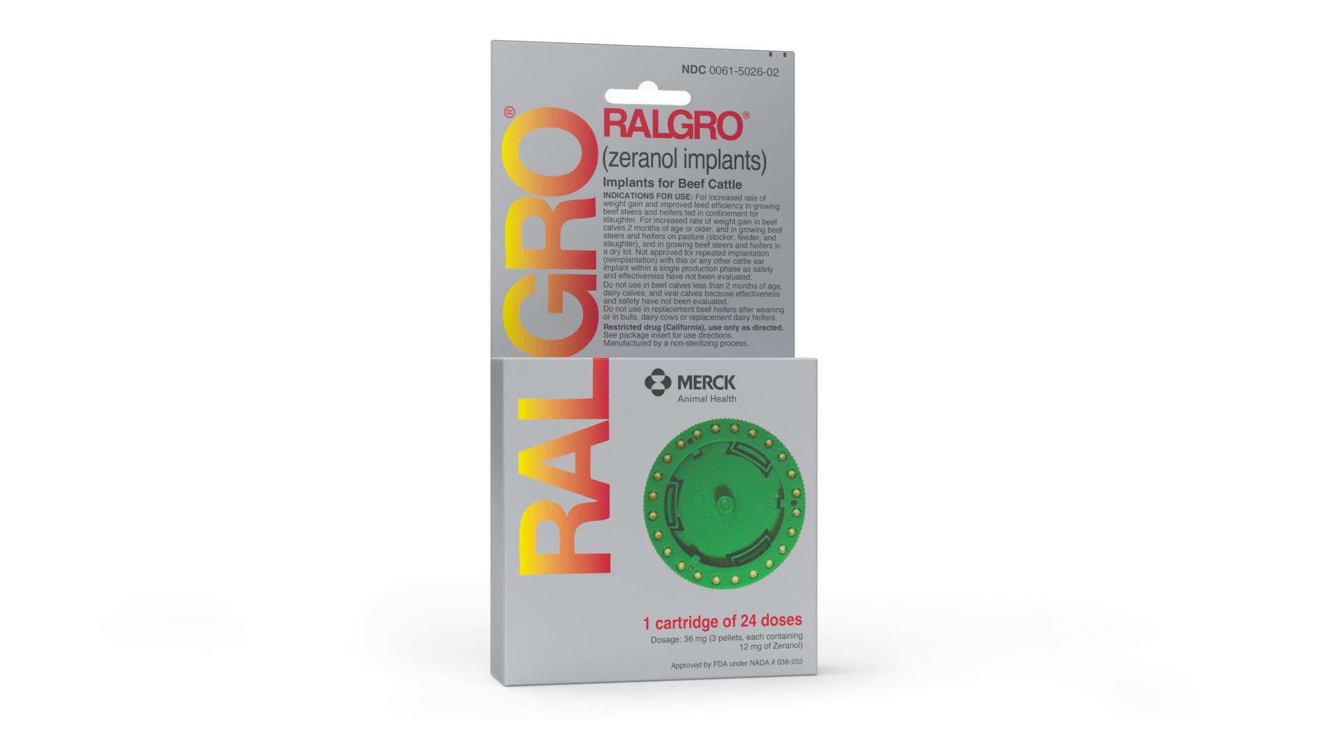 Merck Animal Health Ralgro Cattle Implant Reel