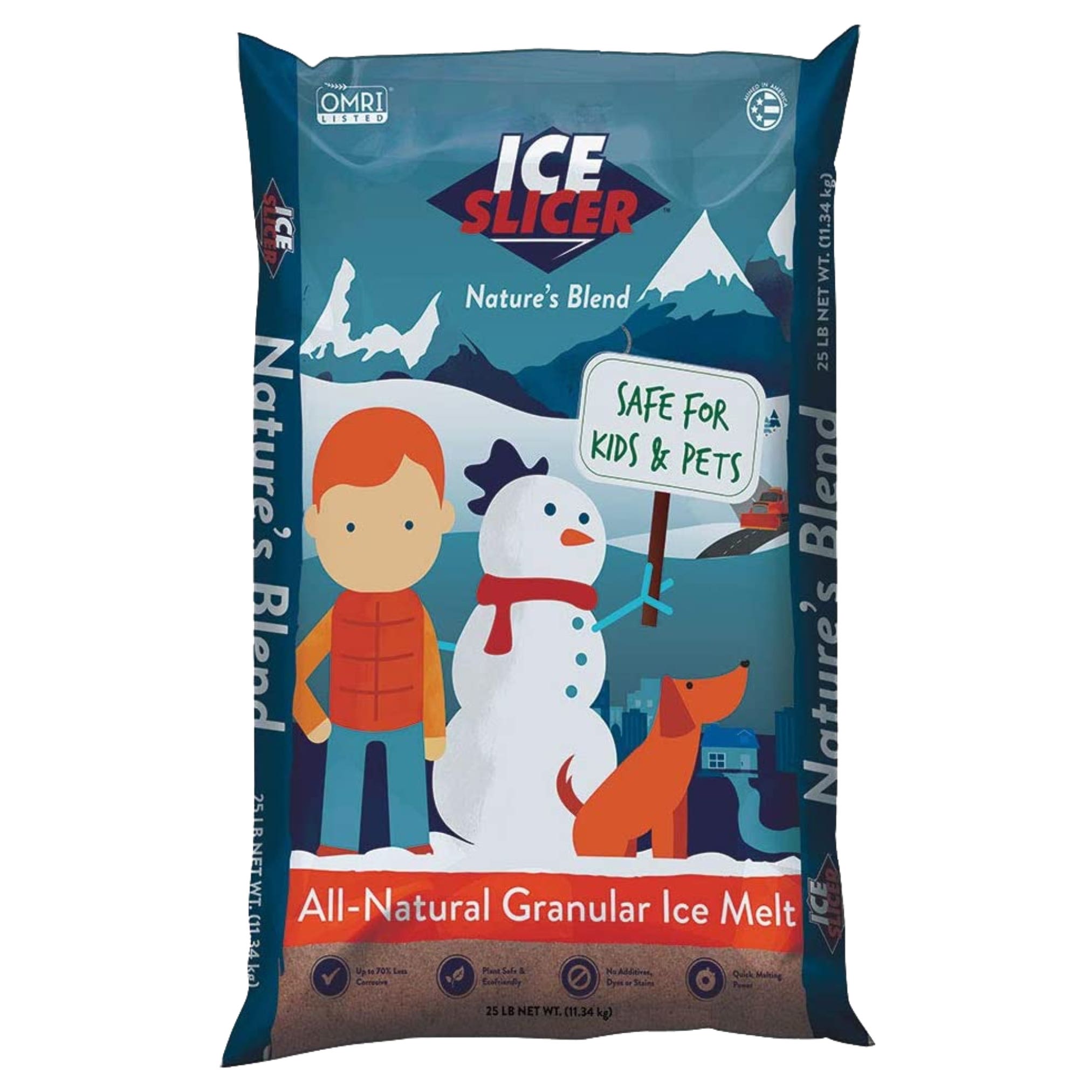 Ice Slicer Nature's Blend Ice Melt, 25 Lb. Bag